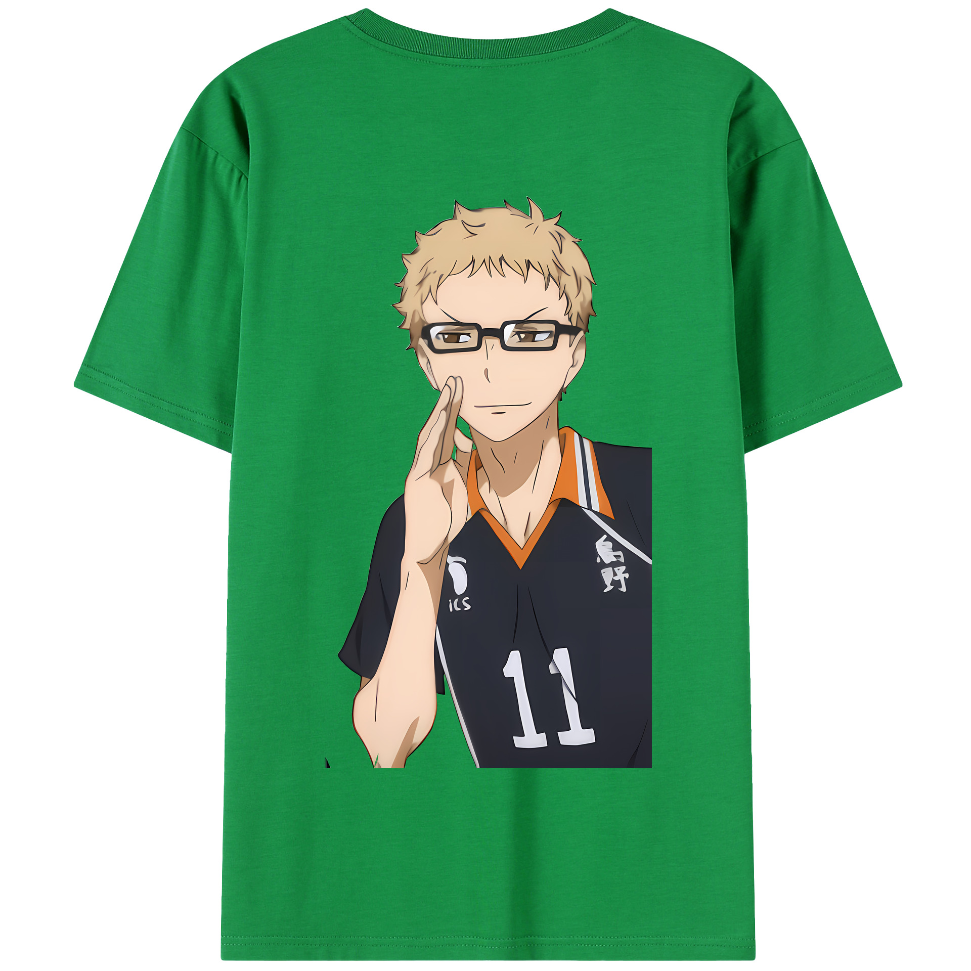 （画像用） ハイキュー!! Haikyu!! 綿100％半袖Tシャツ（背面プリント）
