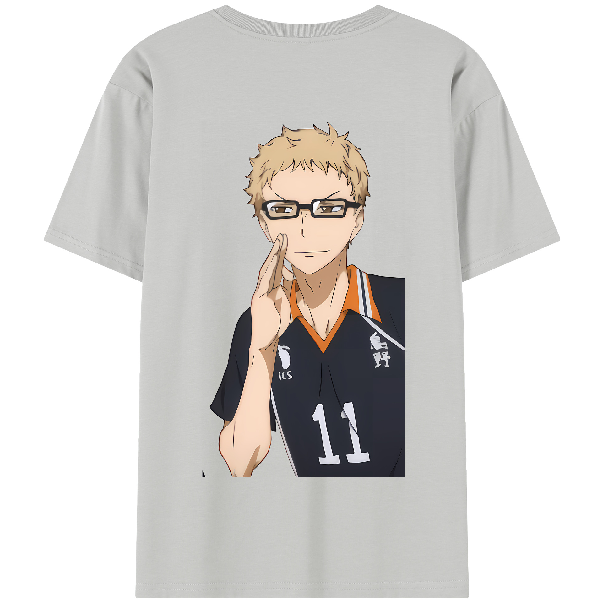 （画像用） ハイキュー!! Haikyu!! 綿100％半袖Tシャツ（背面プリント）