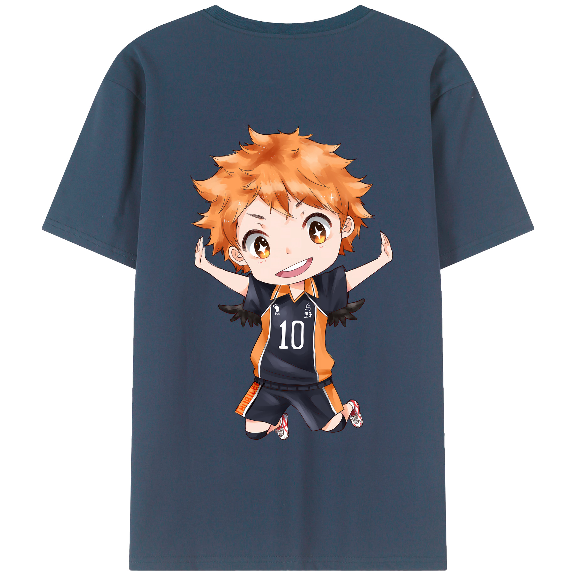 （画像用） ハイキュー!! Haikyu!! 綿100％半袖Tシャツ（背面プリント）