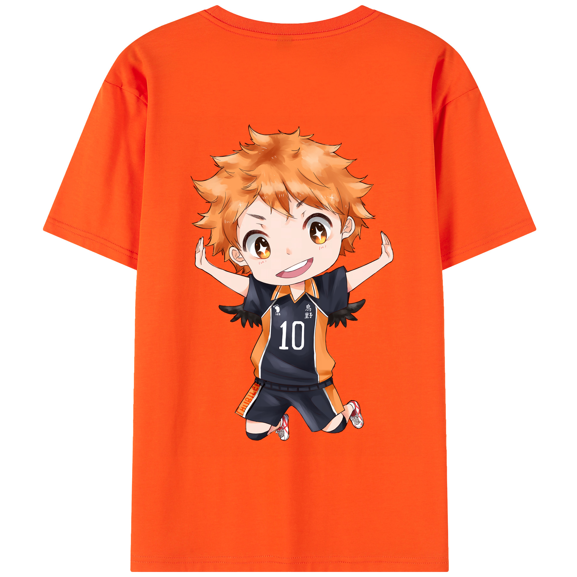 （画像用） ハイキュー!! Haikyu!! 綿100％半袖Tシャツ（背面プリント）