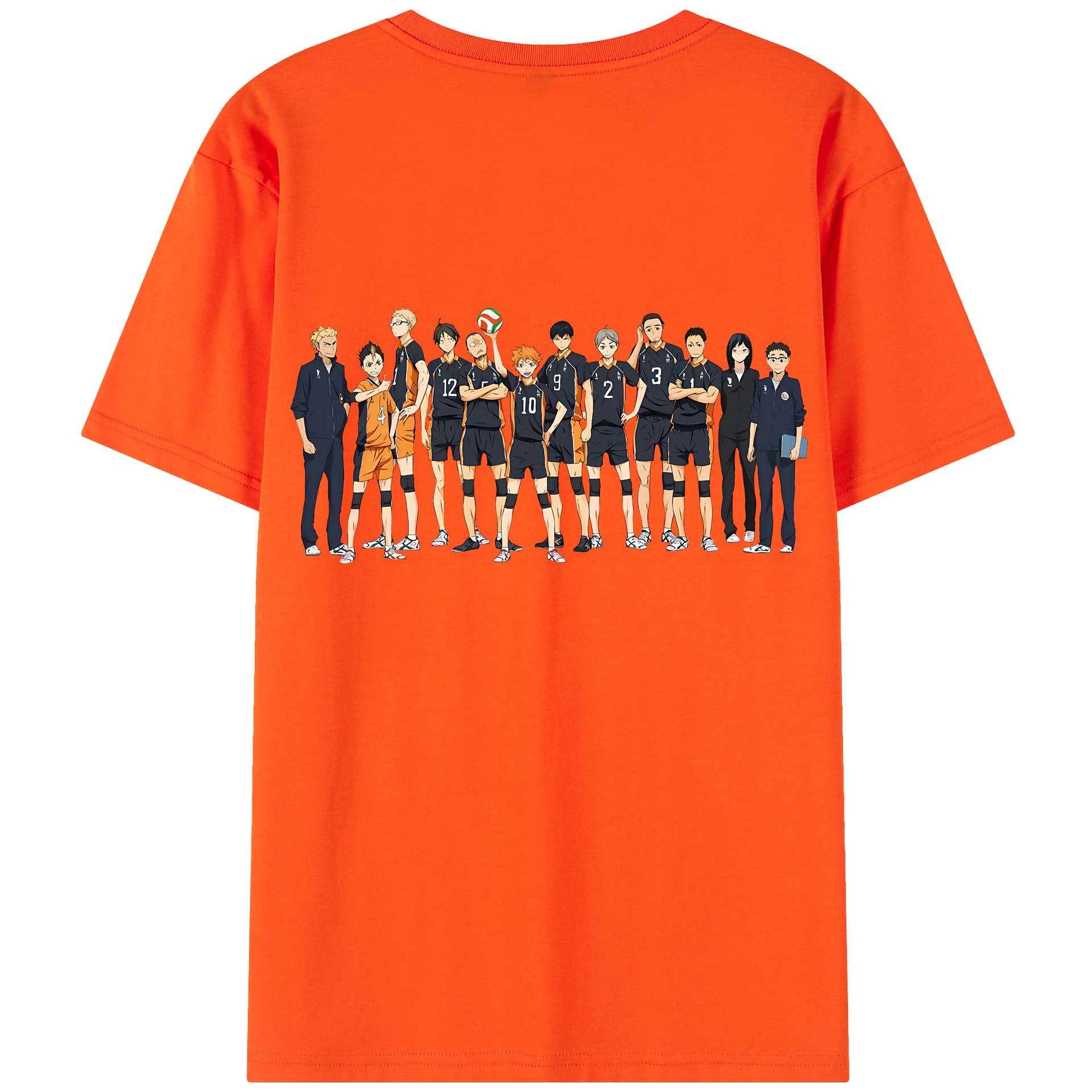 （画像用） ハイキュー!! Haikyu!! 綿100％半袖Tシャツ（背面プリント）