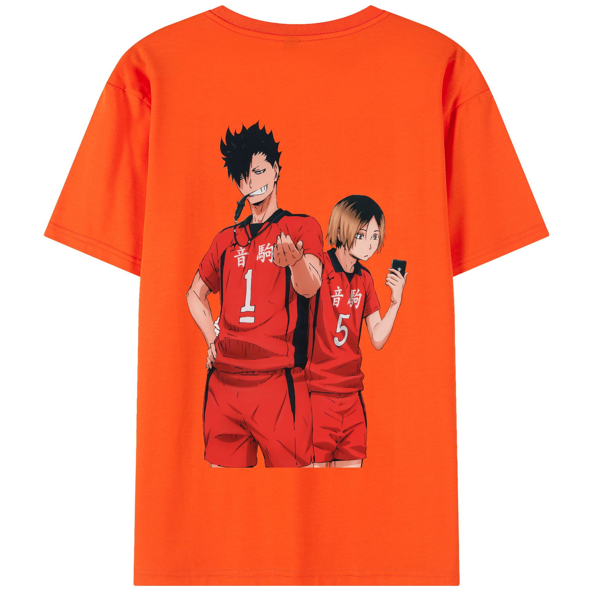 （画像用） ハイキュー!! Haikyu!! 綿100％半袖Tシャツ（背面プリント）