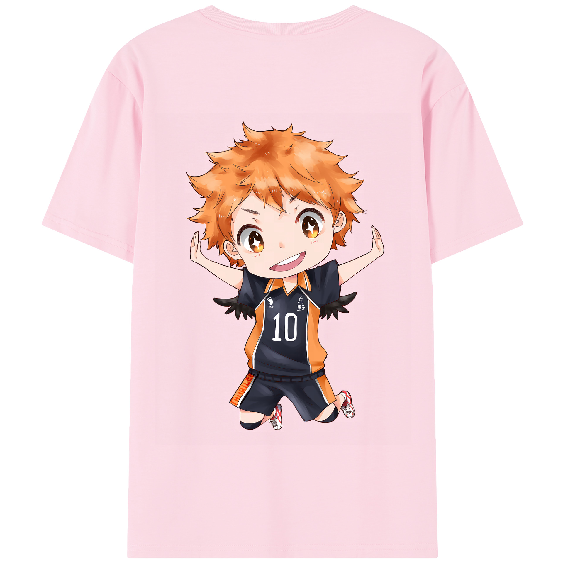 （画像用） ハイキュー!! Haikyu!! 綿100％半袖Tシャツ（背面プリント）