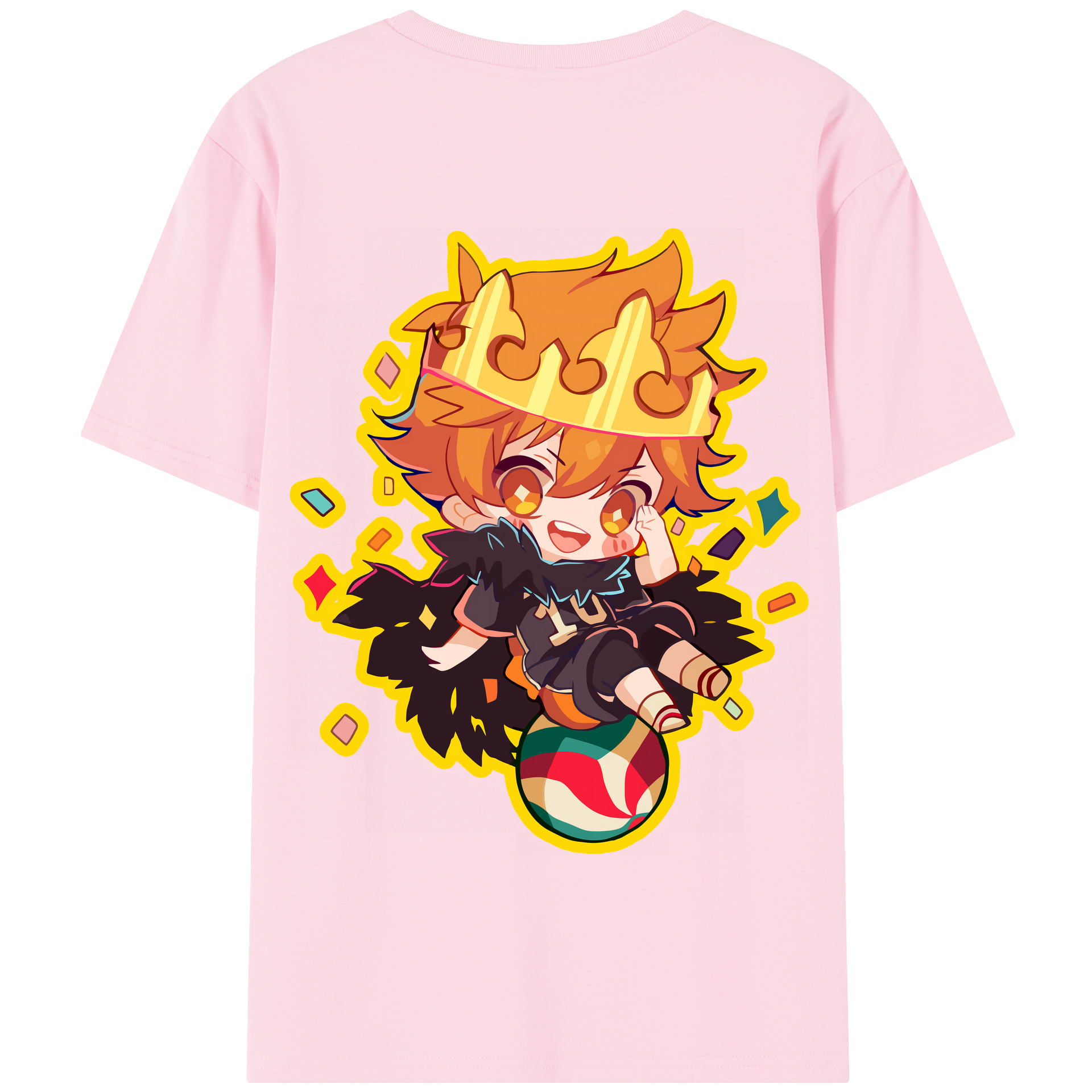 （画像用） ハイキュー!! Haikyu!! 綿100％半袖Tシャツ（背面プリント）