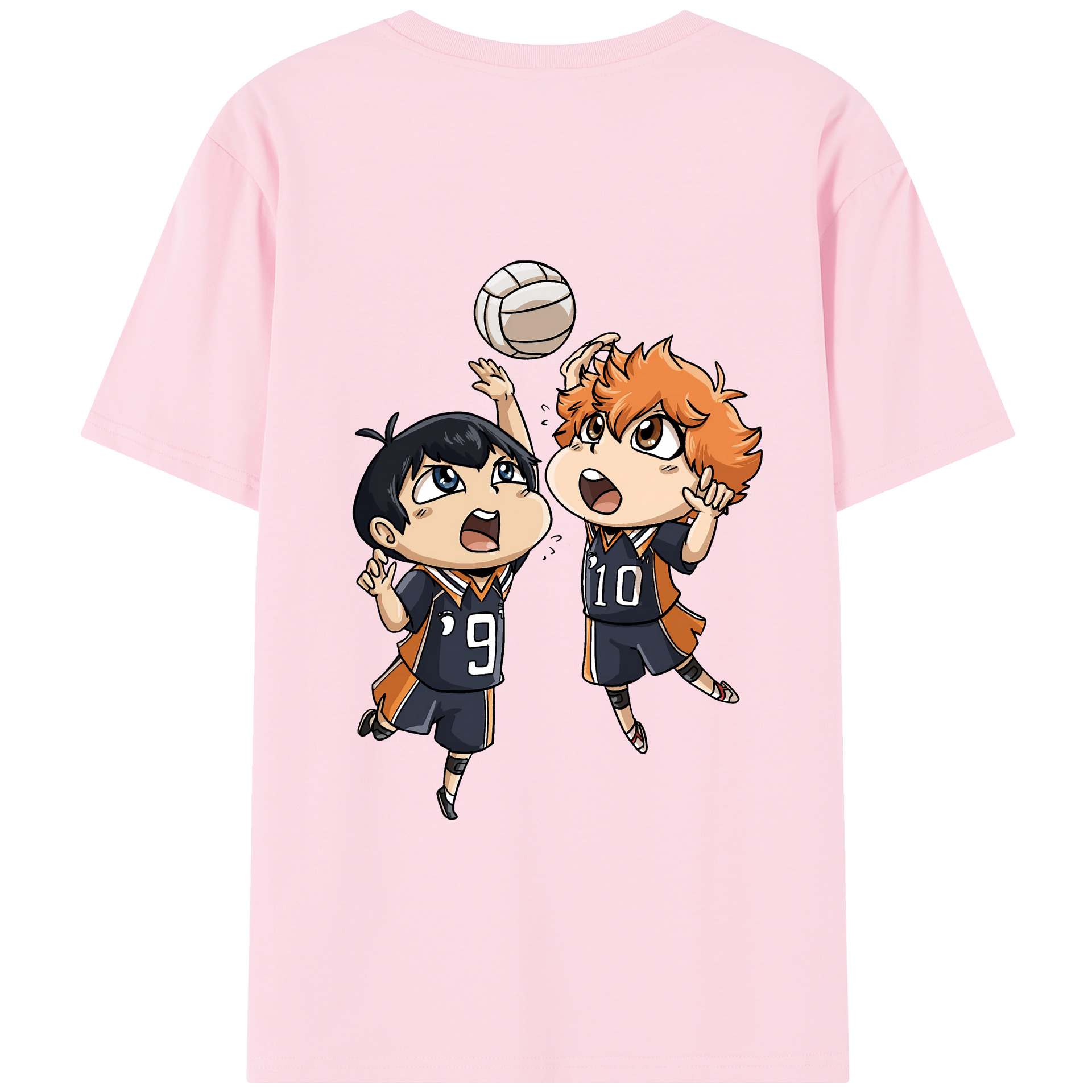 （画像用） ハイキュー!! Haikyu!! 綿100％半袖Tシャツ（背面プリント）
