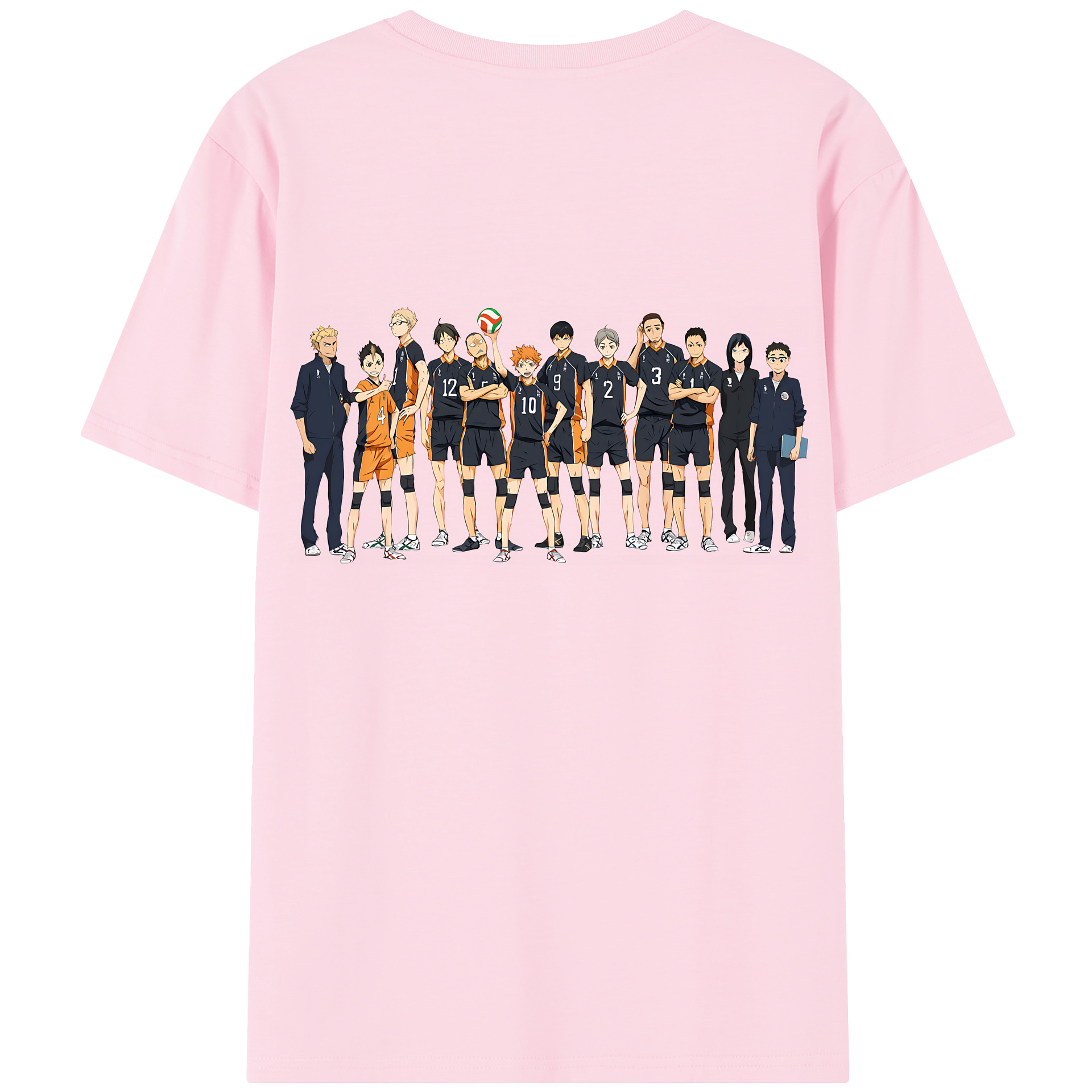 （画像用） ハイキュー!! Haikyu!! 綿100％半袖Tシャツ（背面プリント）