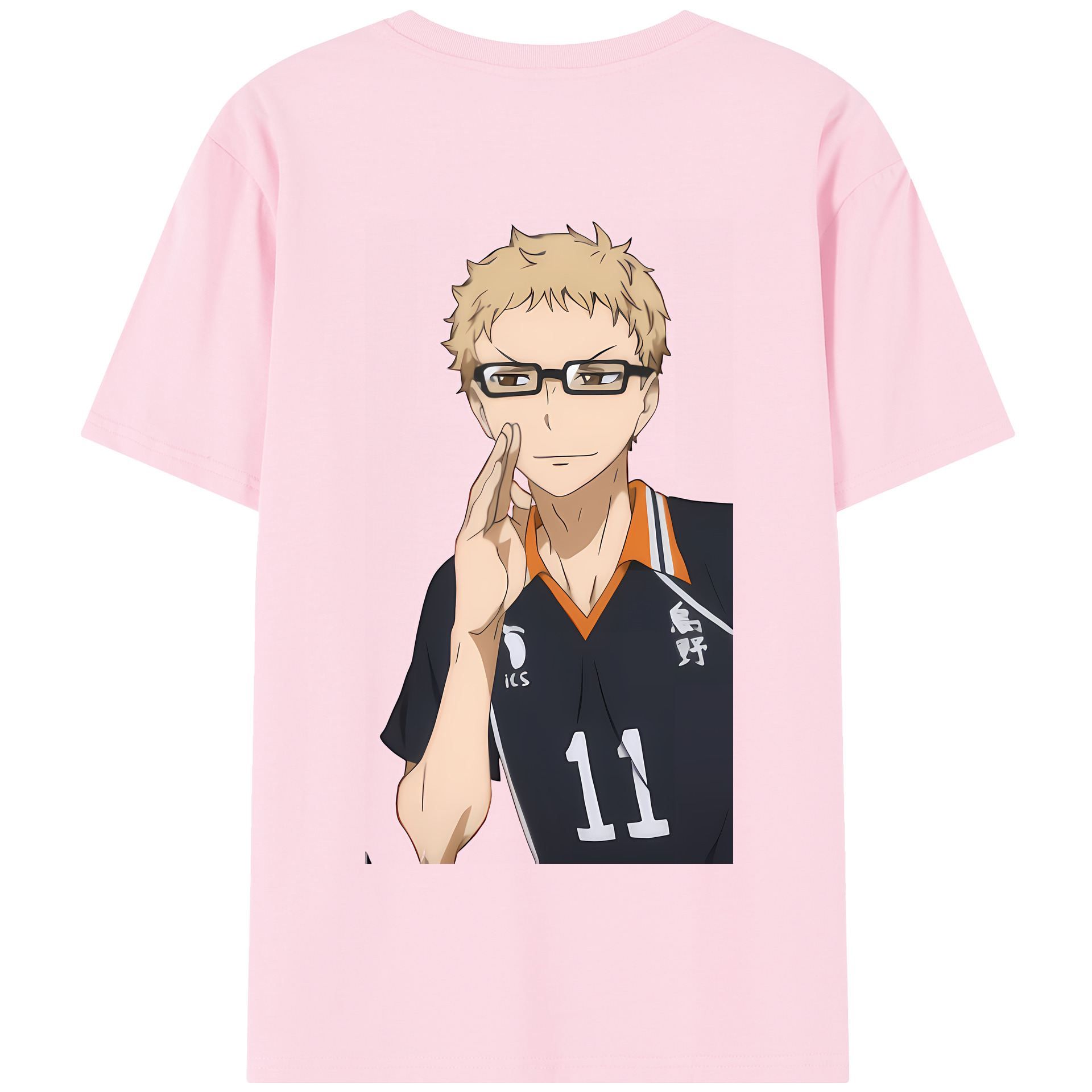 （画像用） ハイキュー!! Haikyu!! 綿100％半袖Tシャツ（背面プリント）