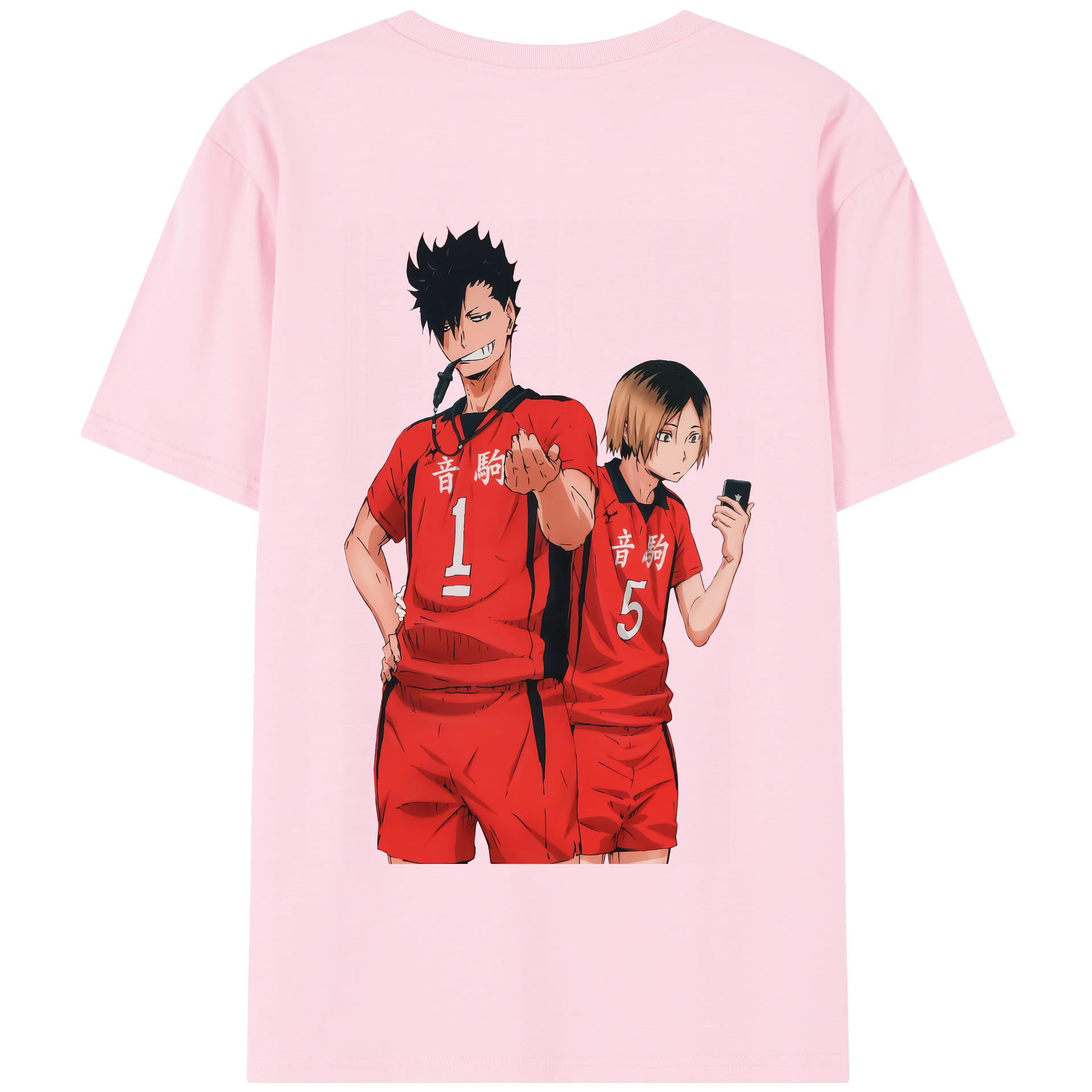 （画像用） ハイキュー!! Haikyu!! 綿100％半袖Tシャツ（背面プリント）