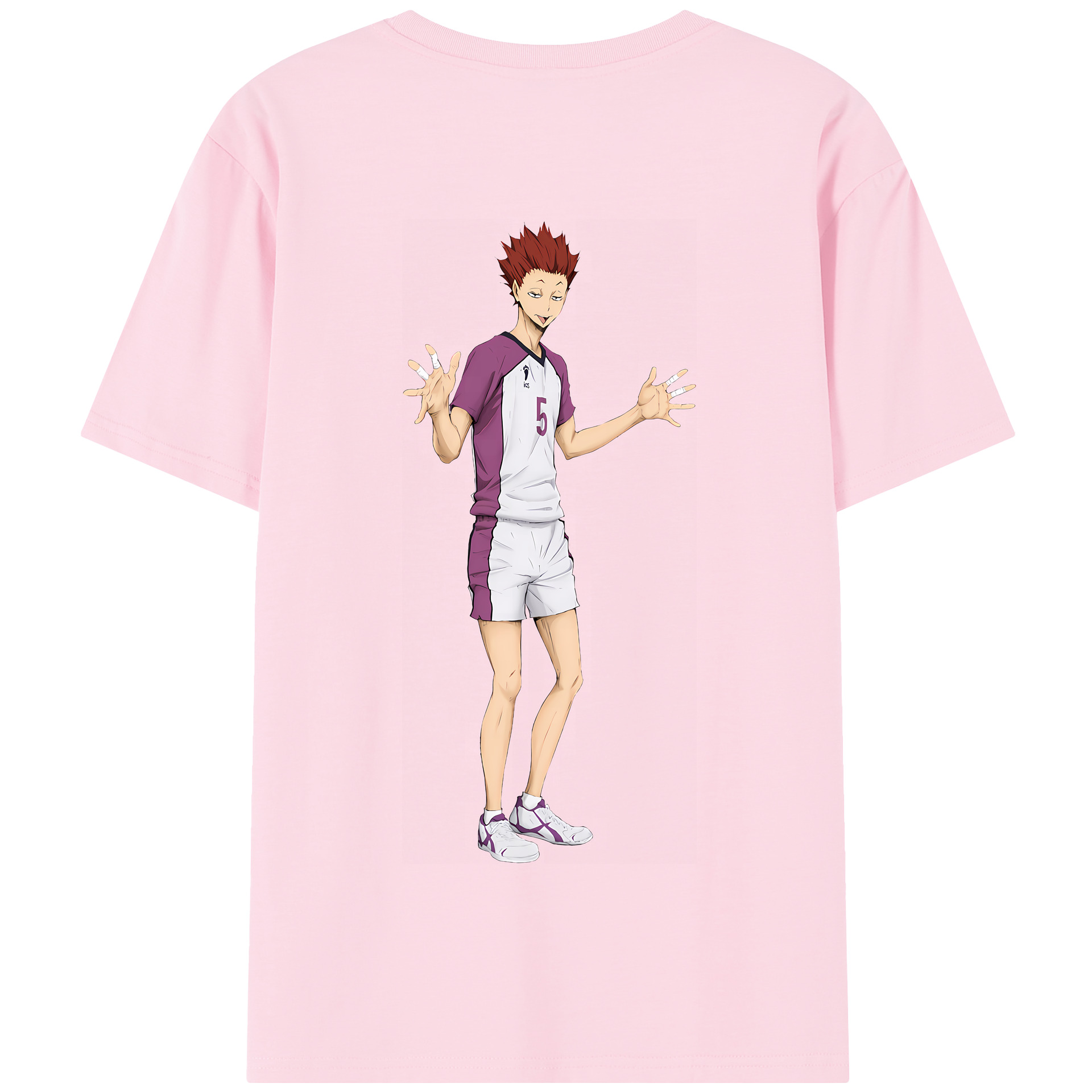 （画像用） ハイキュー!! Haikyu!! 綿100％半袖Tシャツ（背面プリント）