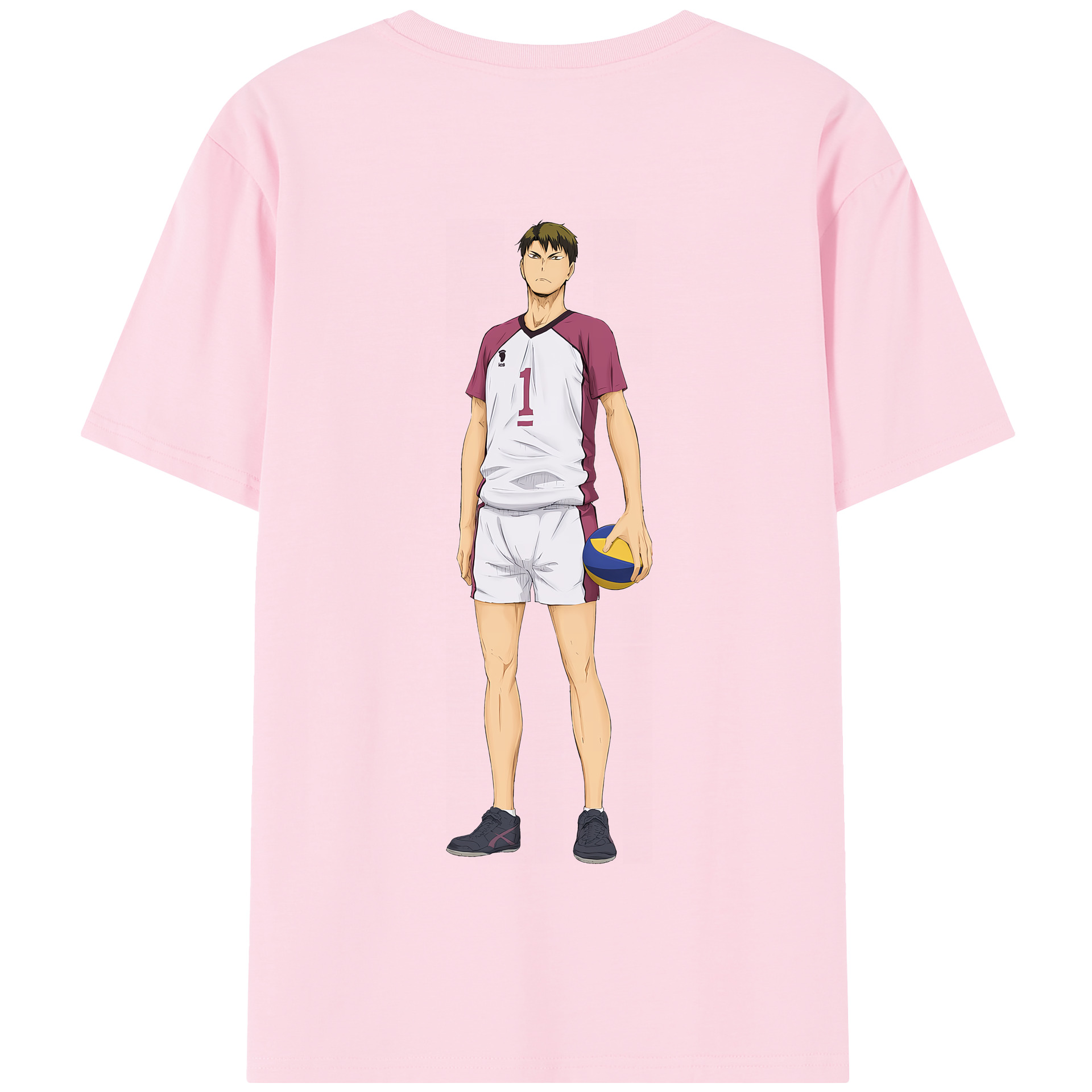 （画像用） ハイキュー!! Haikyu!! 綿100％半袖Tシャツ（背面プリント）