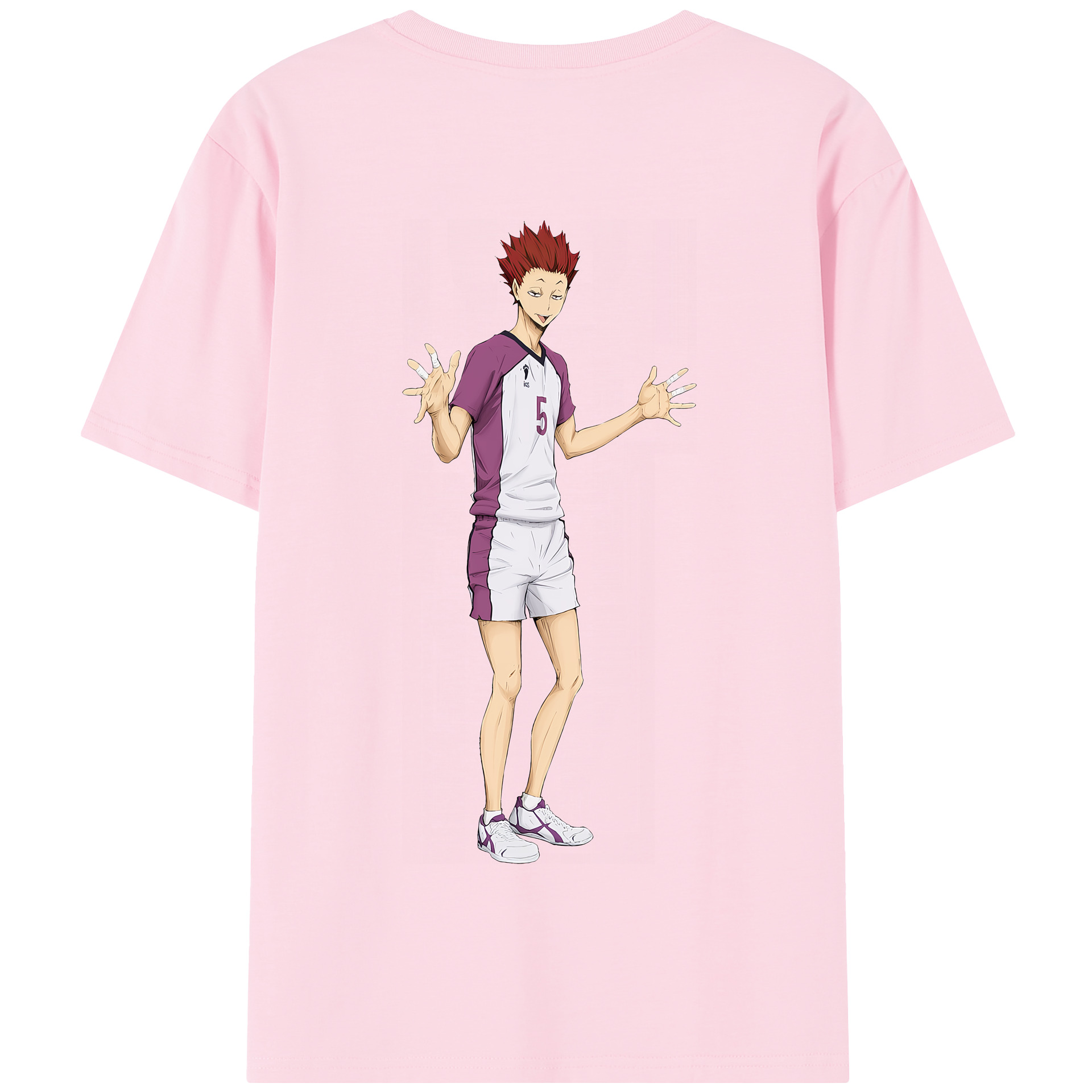（画像用） ハイキュー!! Haikyu!! 綿100％半袖Tシャツ（背面プリント）