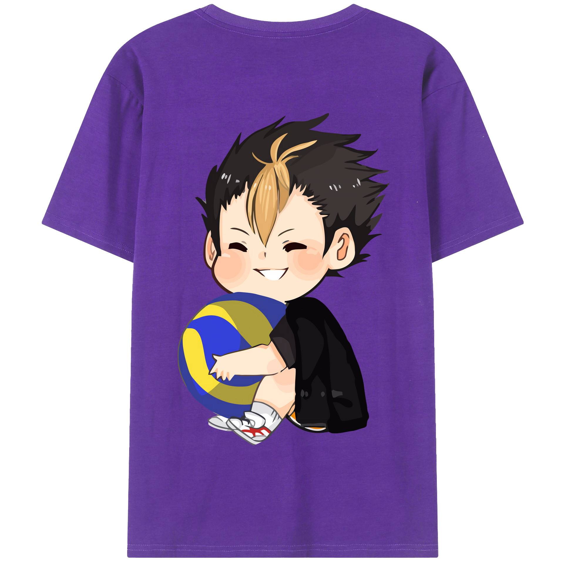 （画像用） ハイキュー!! Haikyu!! 綿100％半袖Tシャツ（背面プリント）