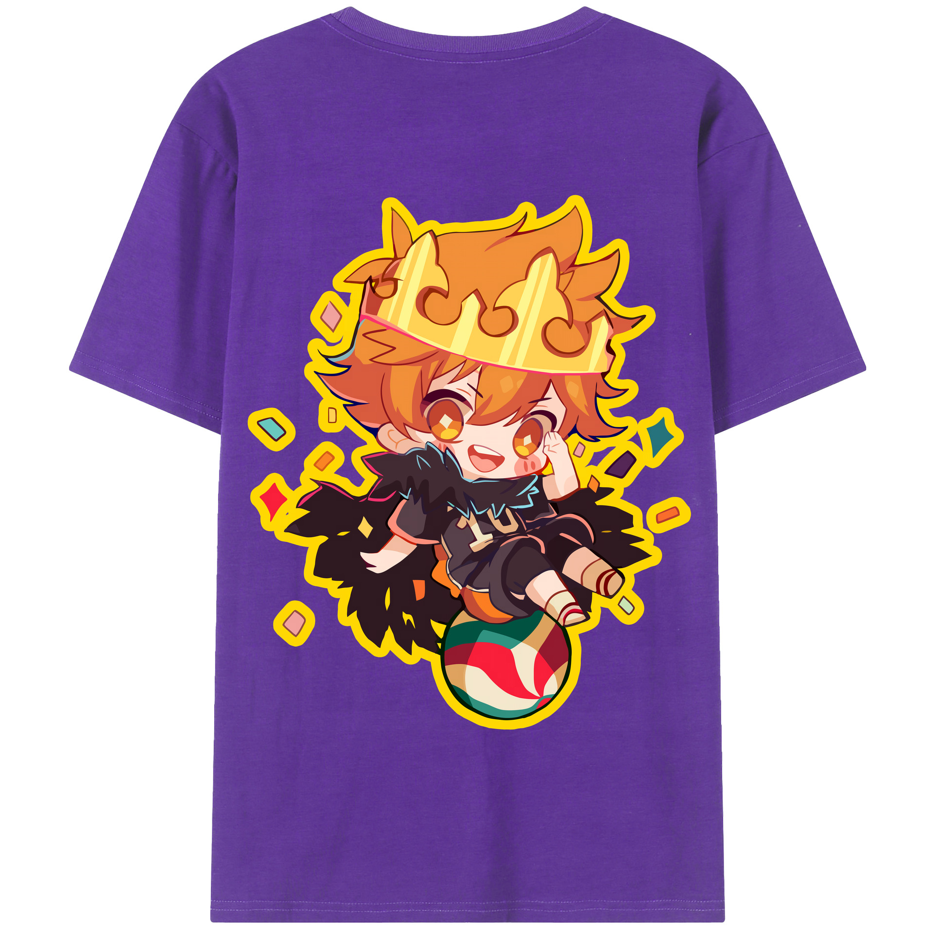 （画像用） ハイキュー!! Haikyu!! 綿100％半袖Tシャツ（背面プリント）