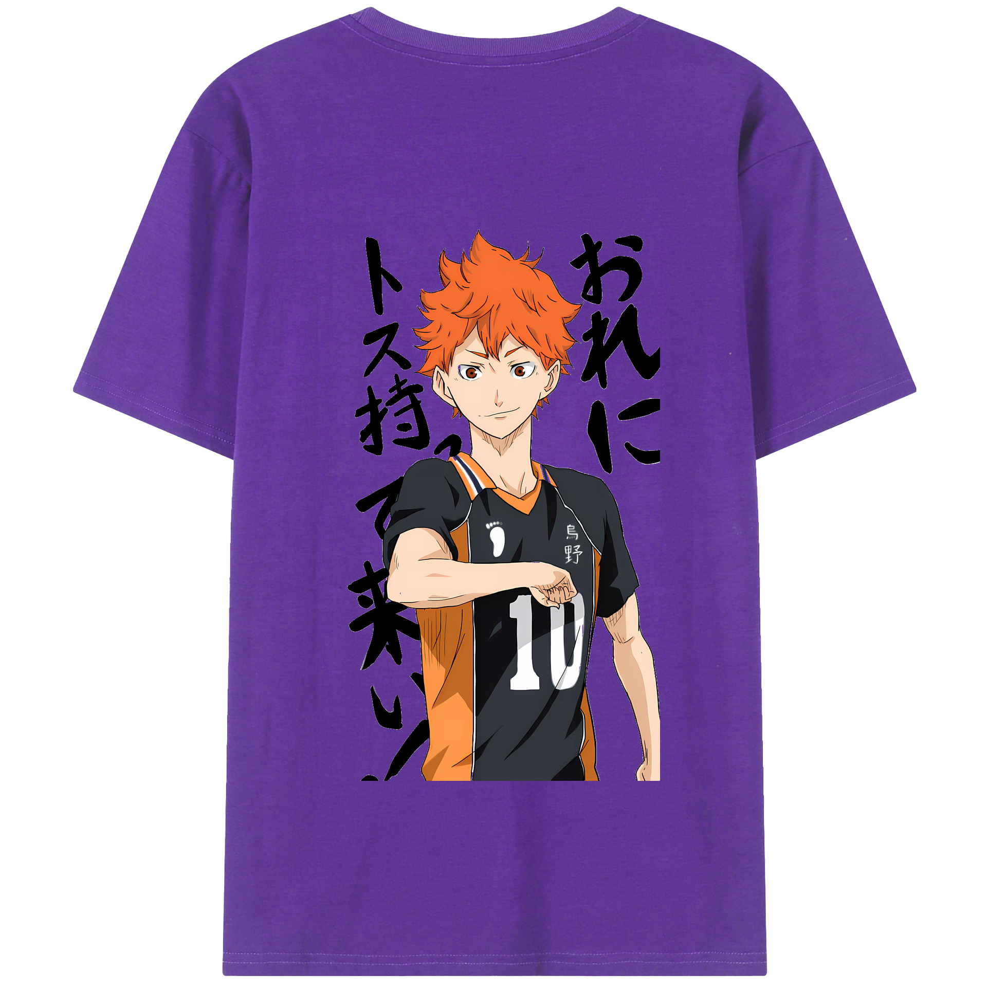 （画像用） ハイキュー!! Haikyu!! 綿100％半袖Tシャツ（背面プリント）