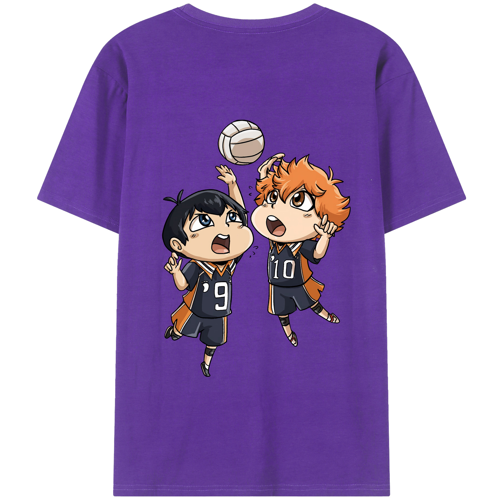 （画像用） ハイキュー!! Haikyu!! 綿100％半袖Tシャツ（背面プリント）