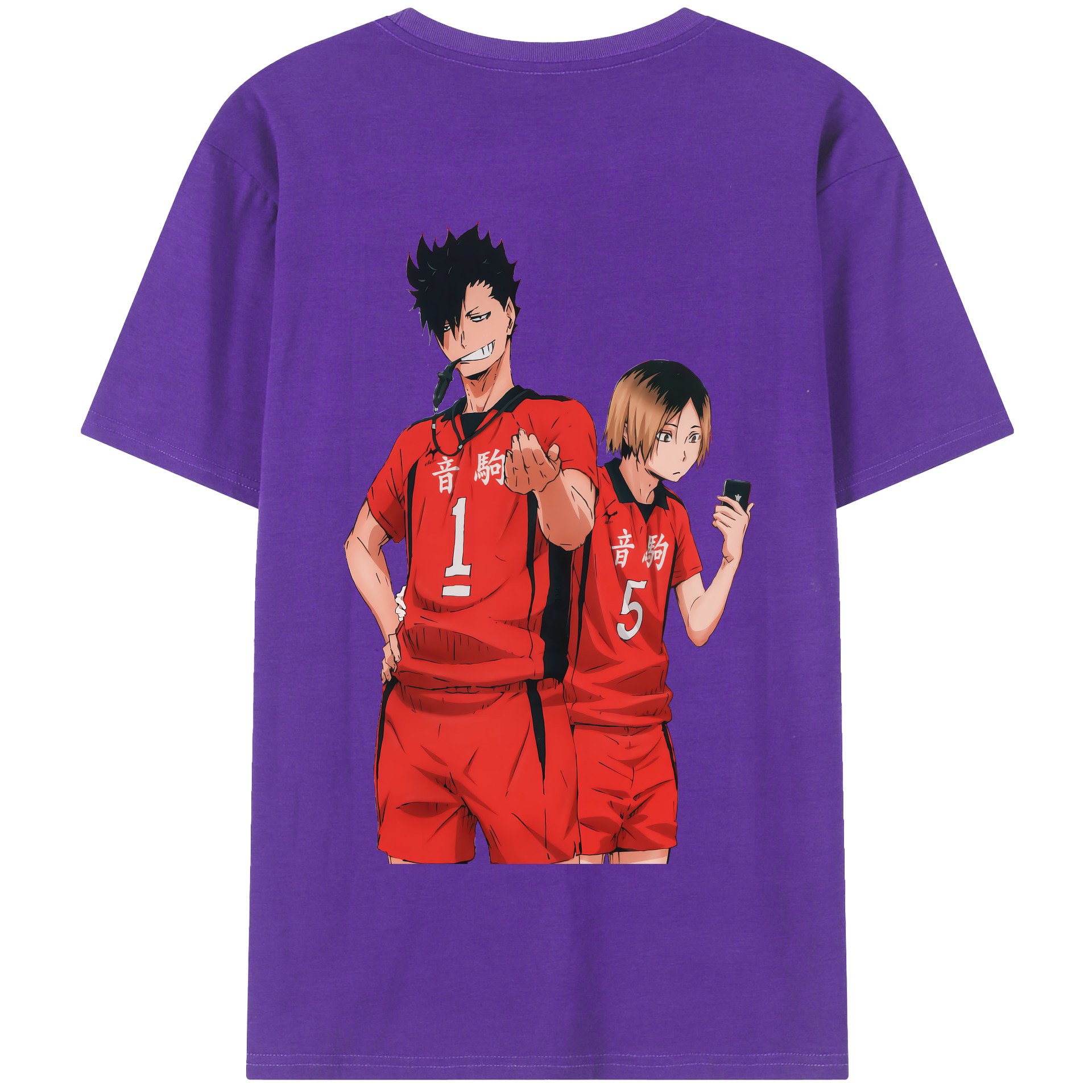 （画像用） ハイキュー!! Haikyu!! 綿100％半袖Tシャツ（背面プリント）