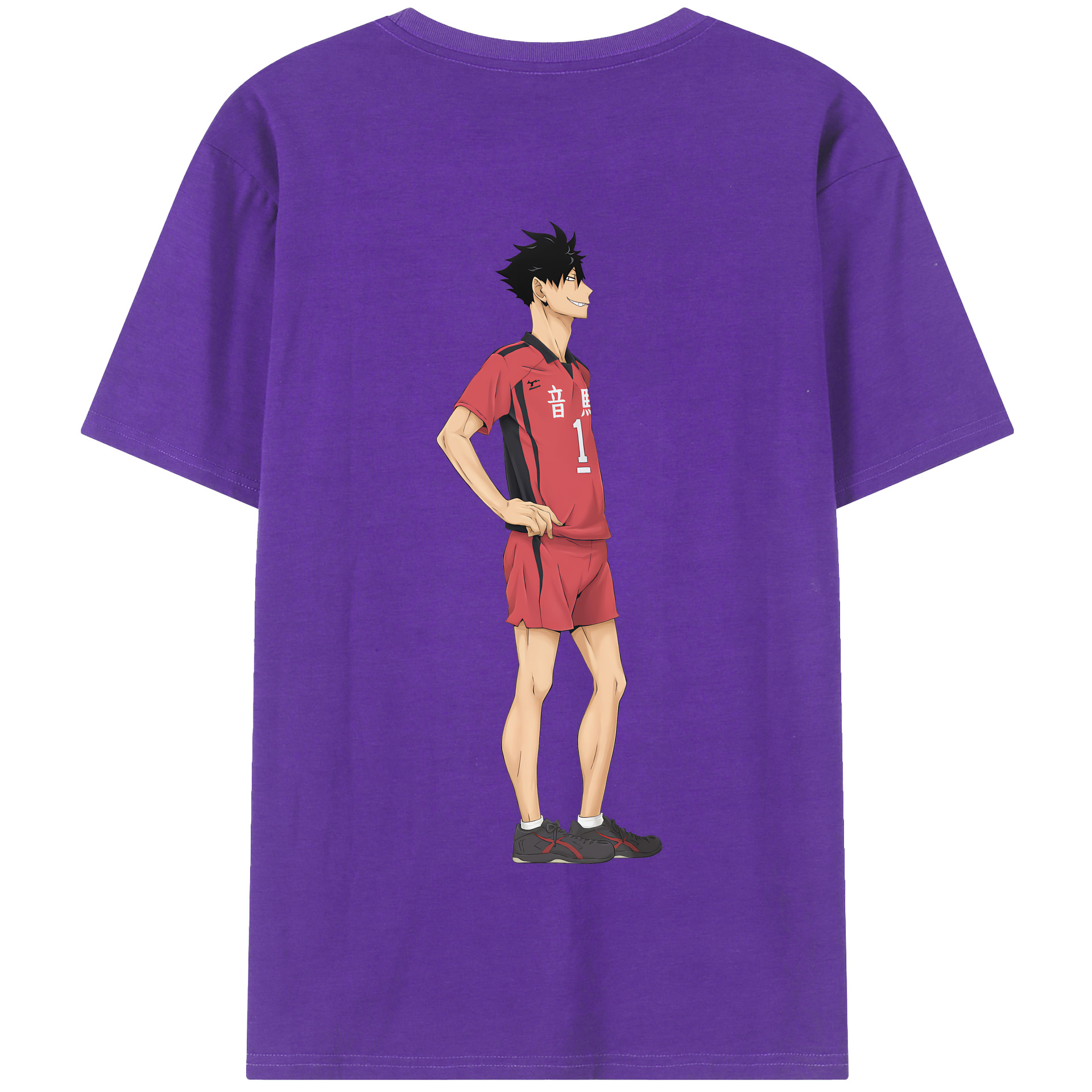 （画像用） ハイキュー!! Haikyu!! 綿100％半袖Tシャツ（背面プリント）