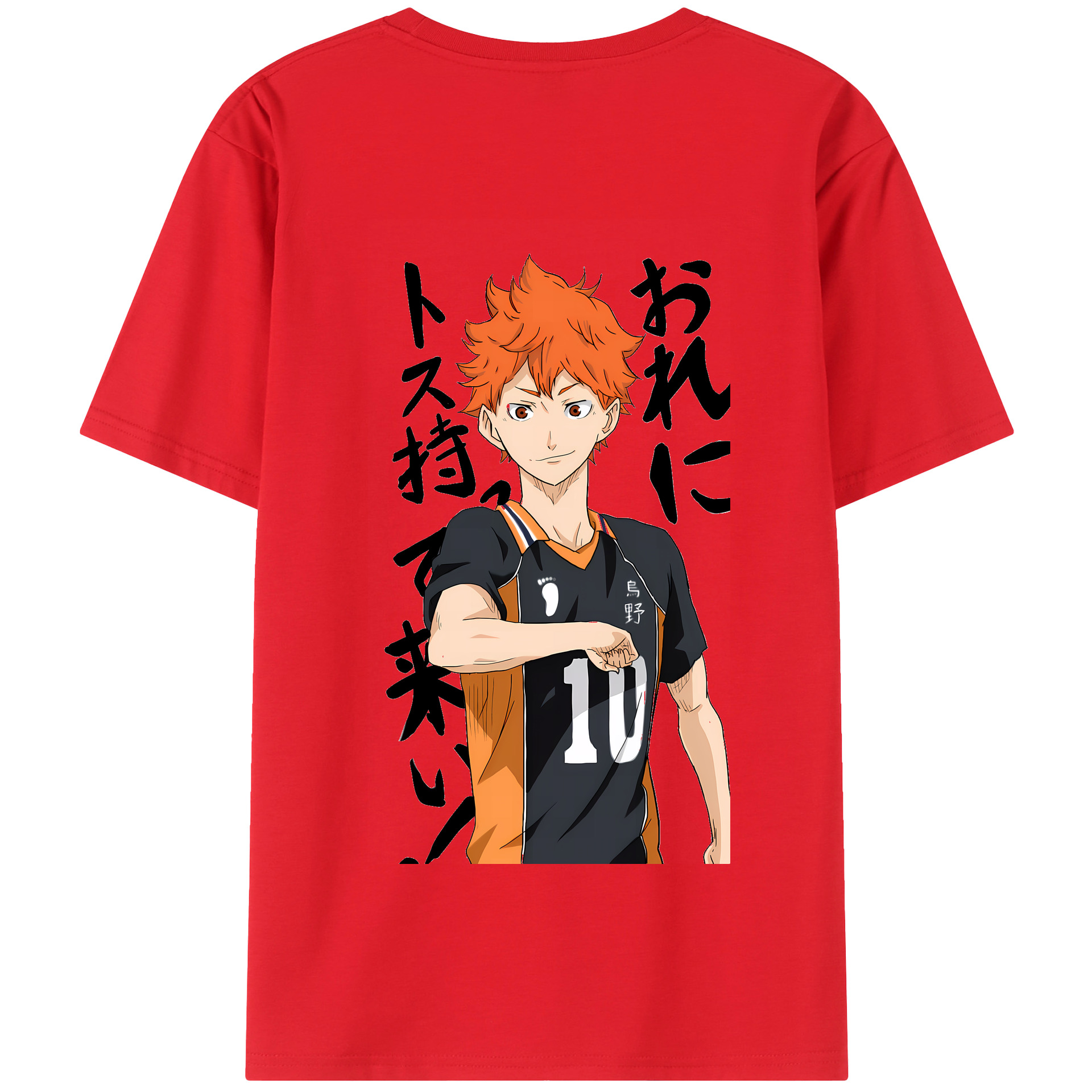 （画像用） ハイキュー!! Haikyu!! 綿100％半袖Tシャツ（背面プリント）