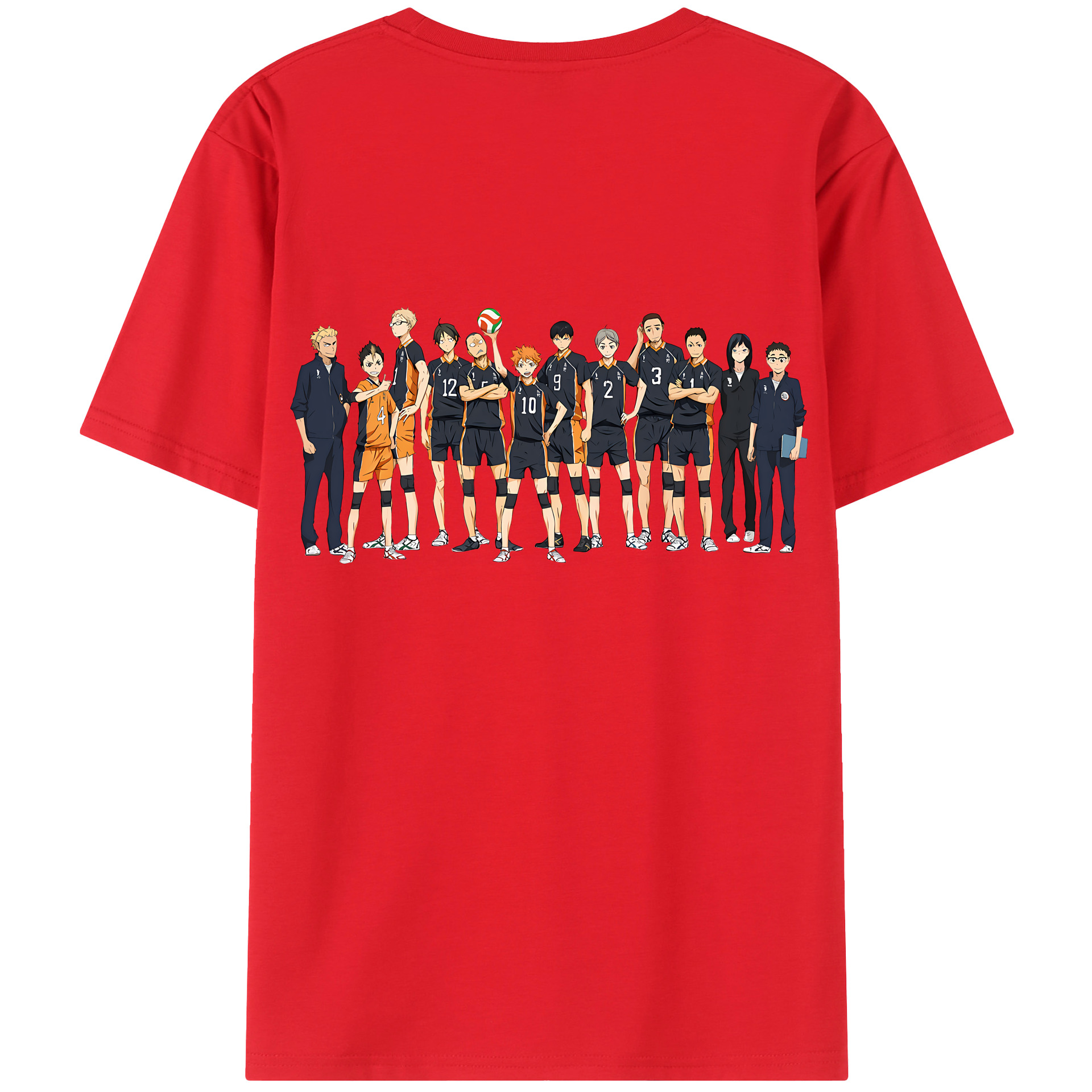 （画像用） ハイキュー!! Haikyu!! 綿100％半袖Tシャツ（背面プリント）