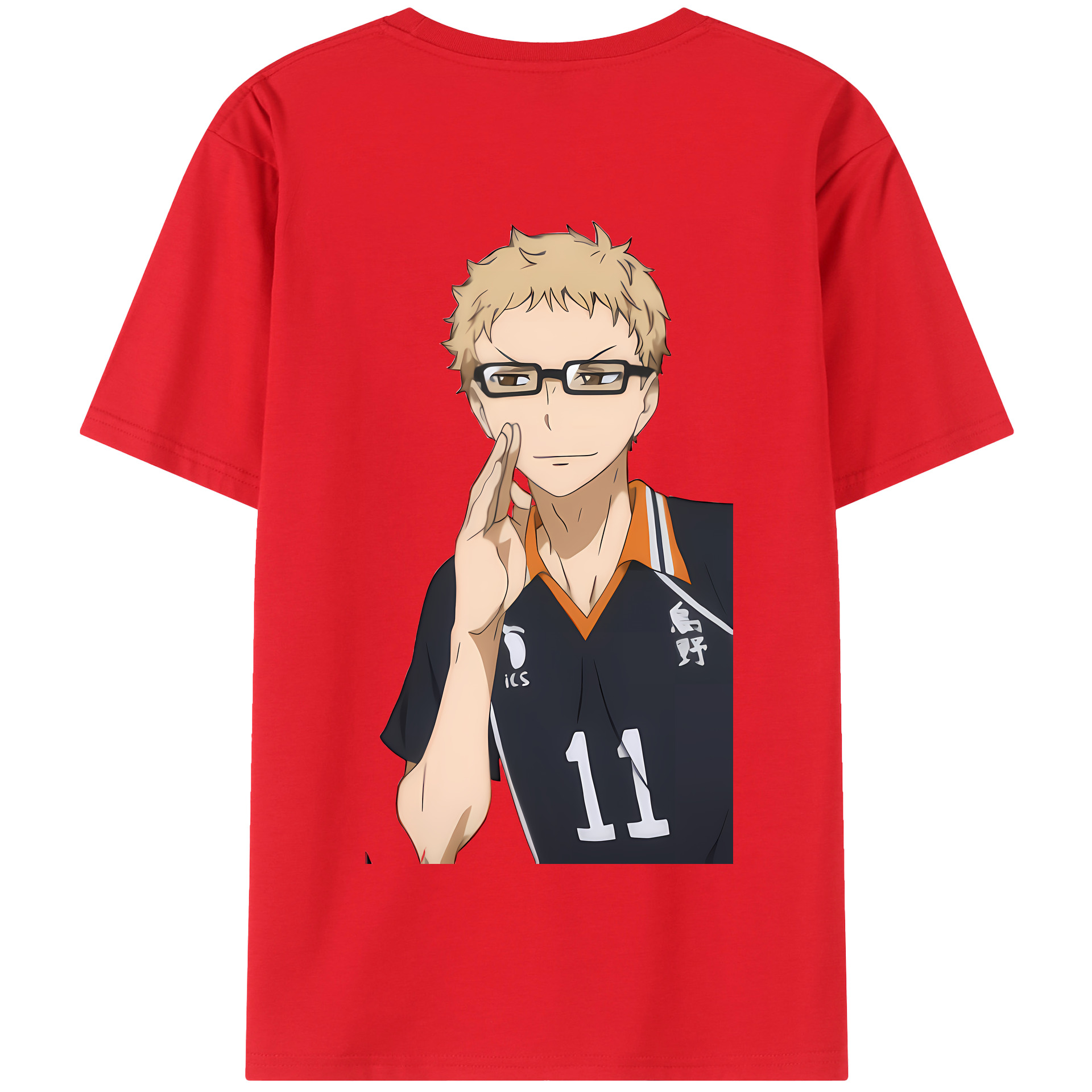（画像用） ハイキュー!! Haikyu!! 綿100％半袖Tシャツ（背面プリント）