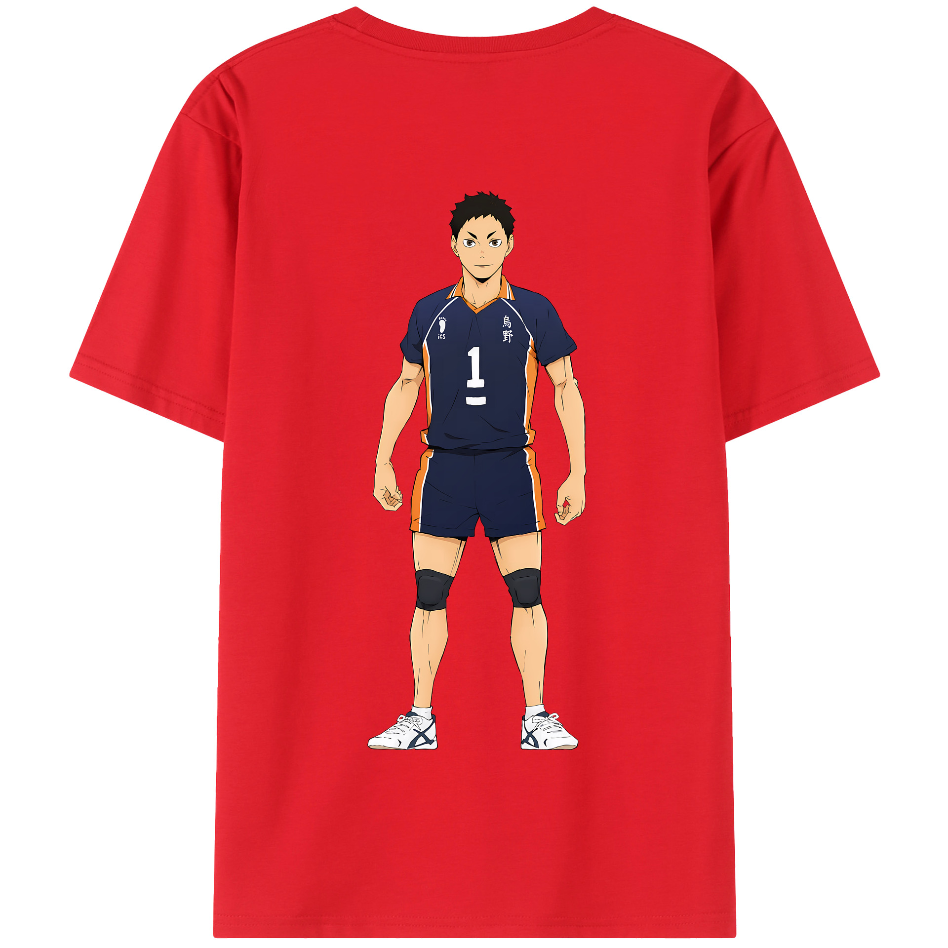 （画像用） ハイキュー!! Haikyu!! 綿100％半袖Tシャツ（背面プリント）
