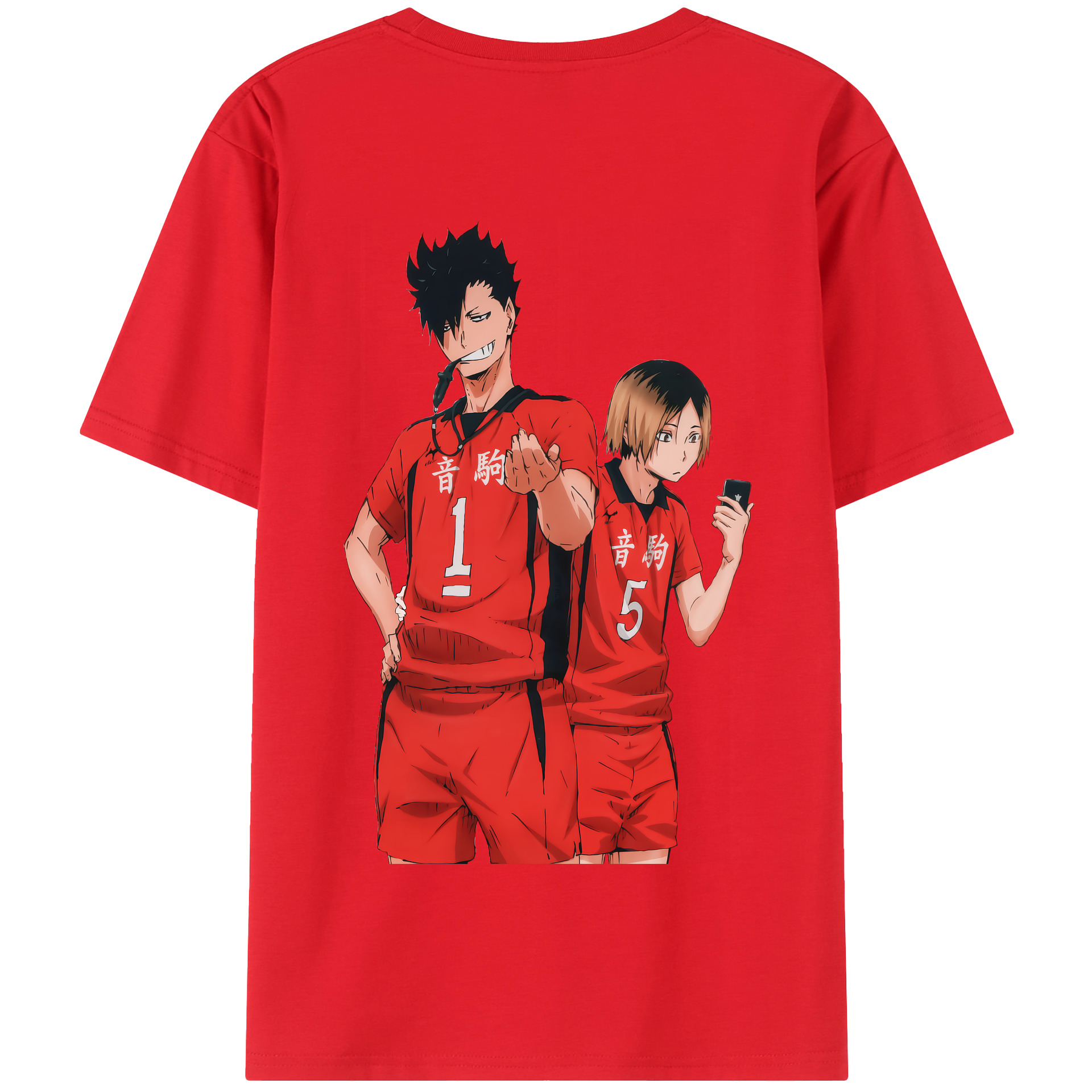 （画像用） ハイキュー!! Haikyu!! 綿100％半袖Tシャツ（背面プリント）