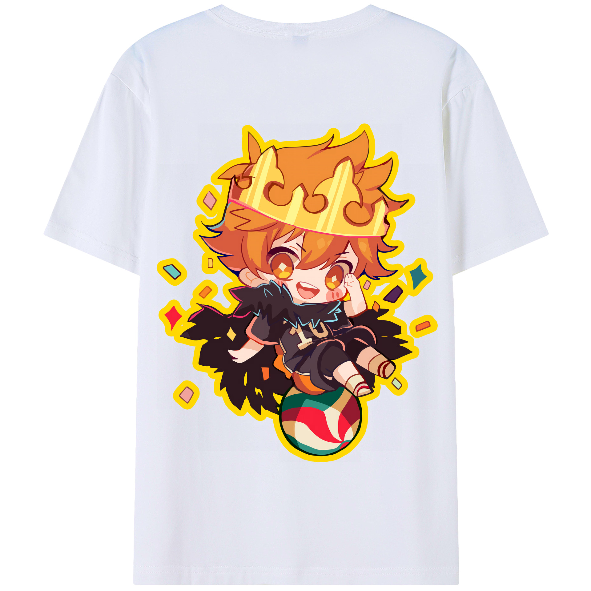 （画像用） ハイキュー!! Haikyu!! 綿100％半袖Tシャツ（背面プリント）
