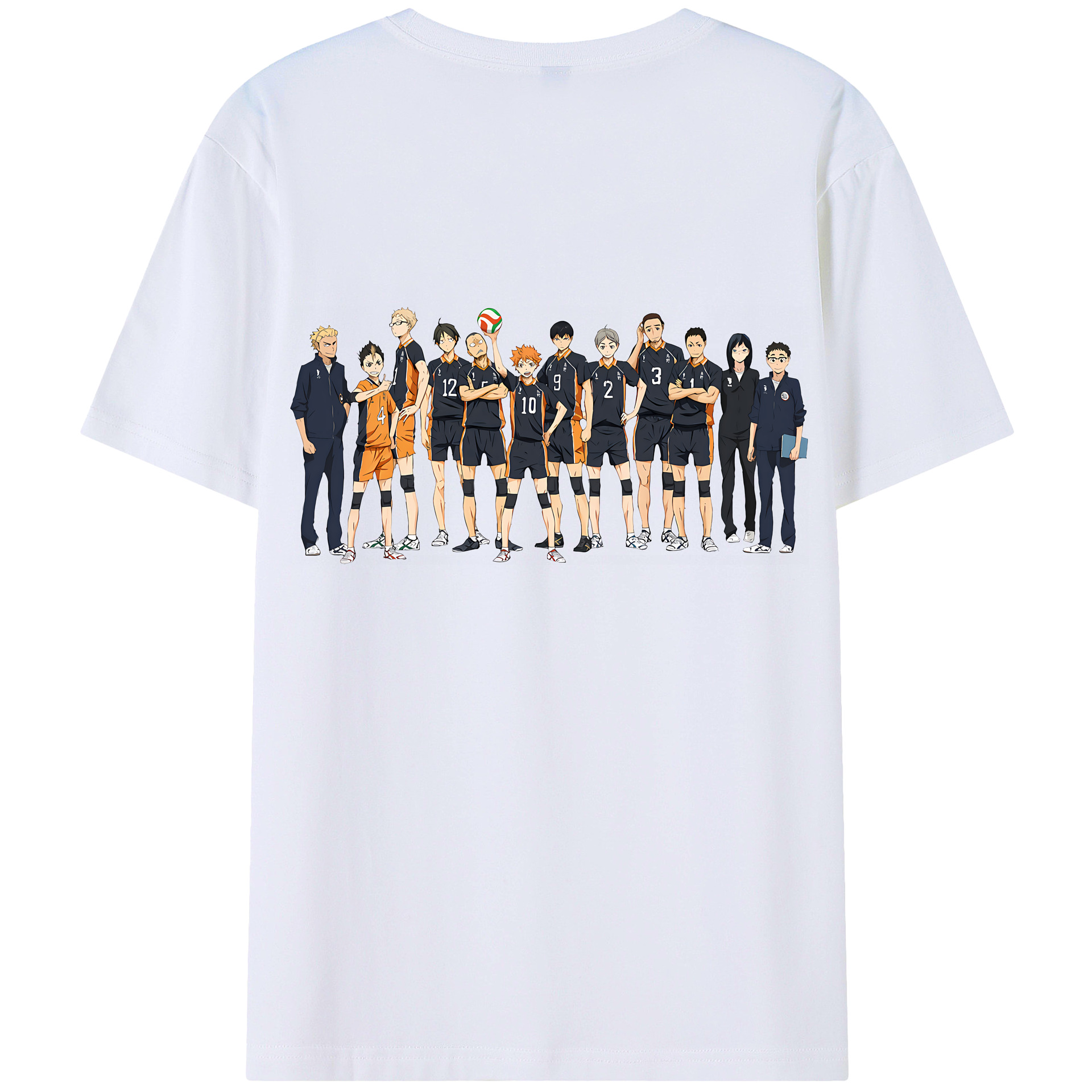 （画像用） ハイキュー!! Haikyu!! 綿100％半袖Tシャツ（背面プリント）