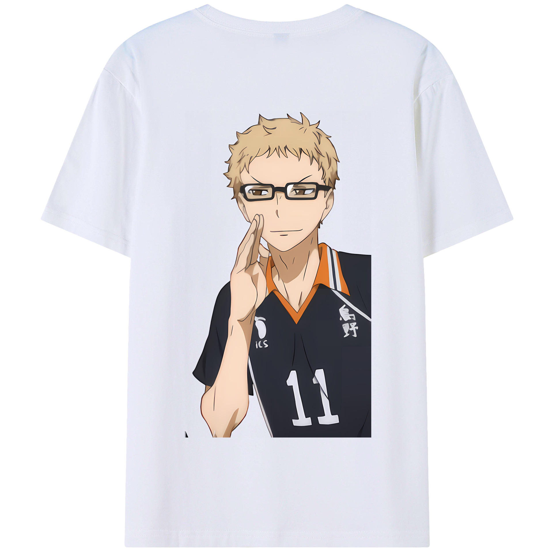 （画像用） ハイキュー!! Haikyu!! 綿100％半袖Tシャツ（背面プリント）