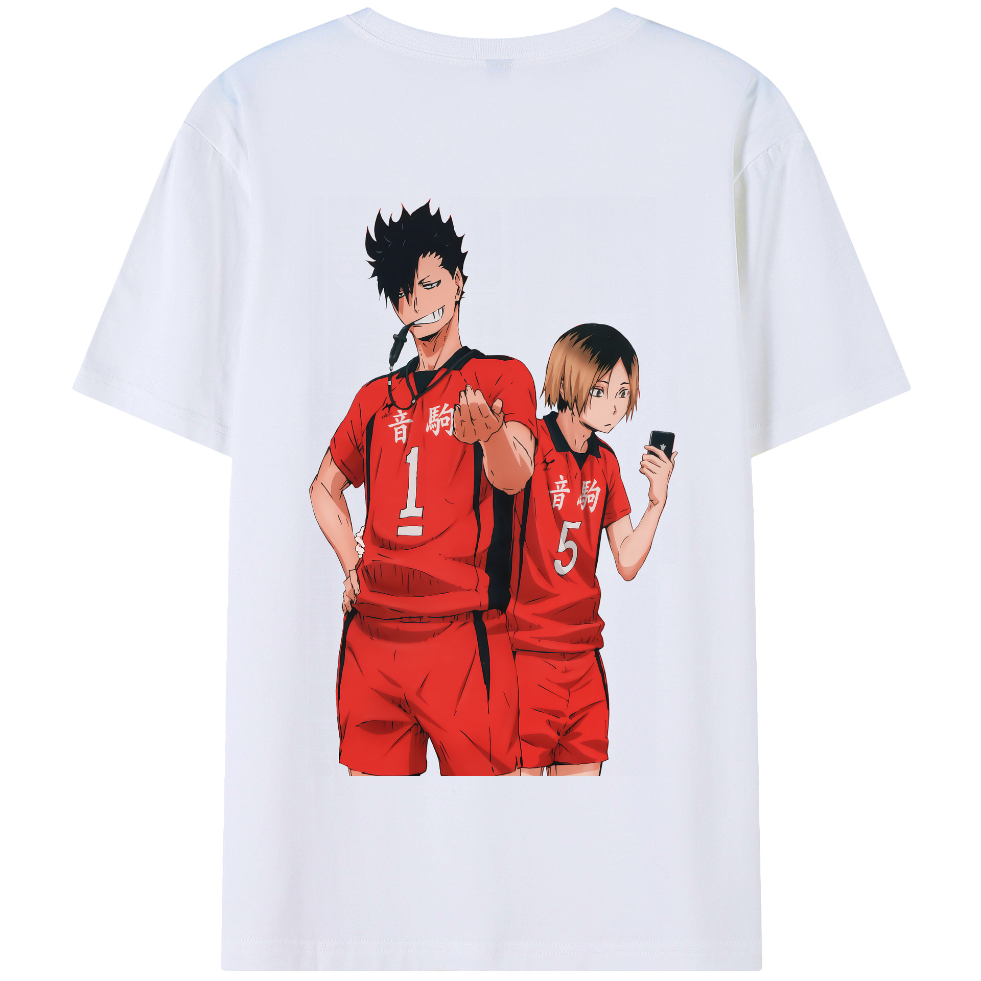 （画像用） ハイキュー!! Haikyu!! 綿100％半袖Tシャツ（背面プリント）