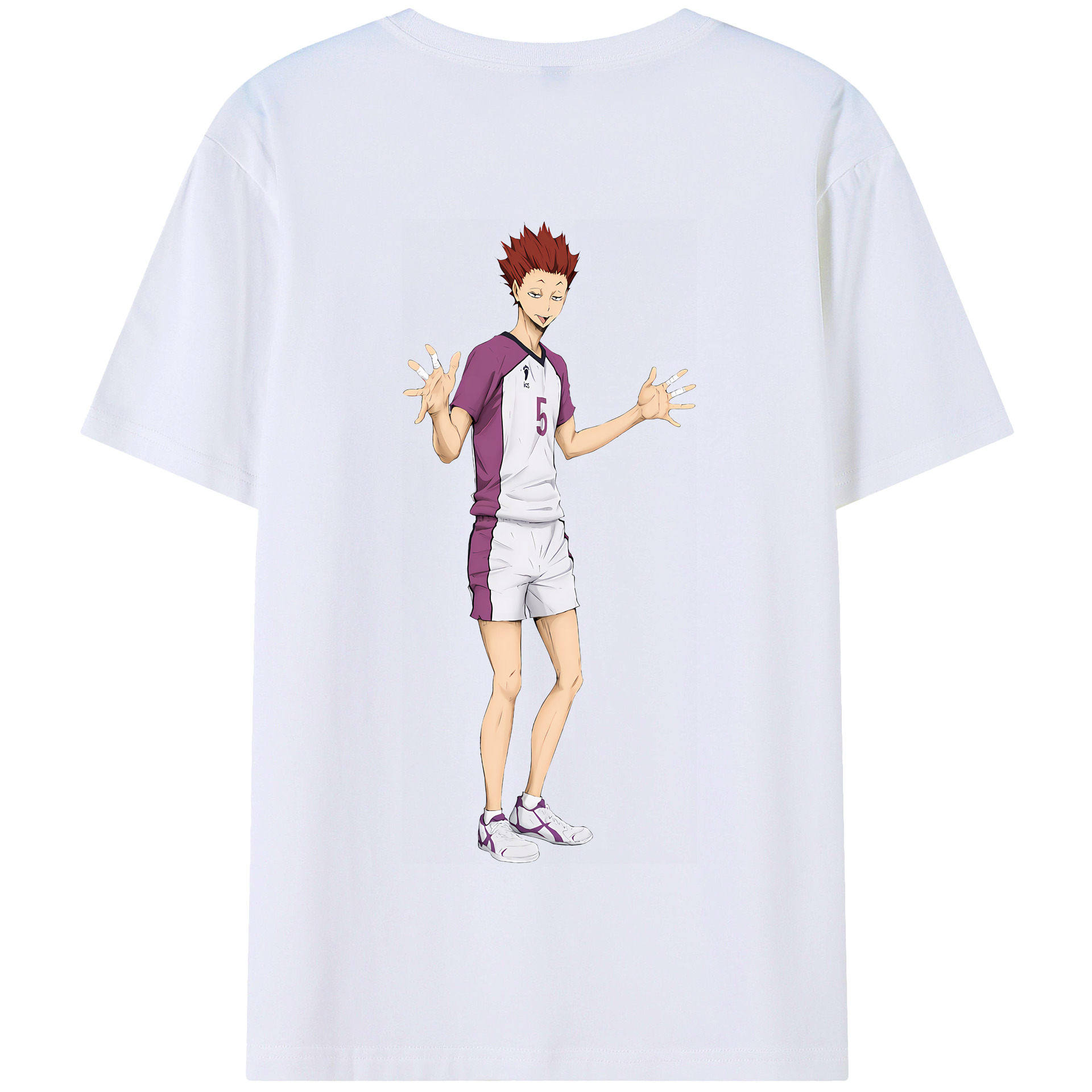 （画像用） ハイキュー!! Haikyu!! 綿100％半袖Tシャツ（背面プリント）