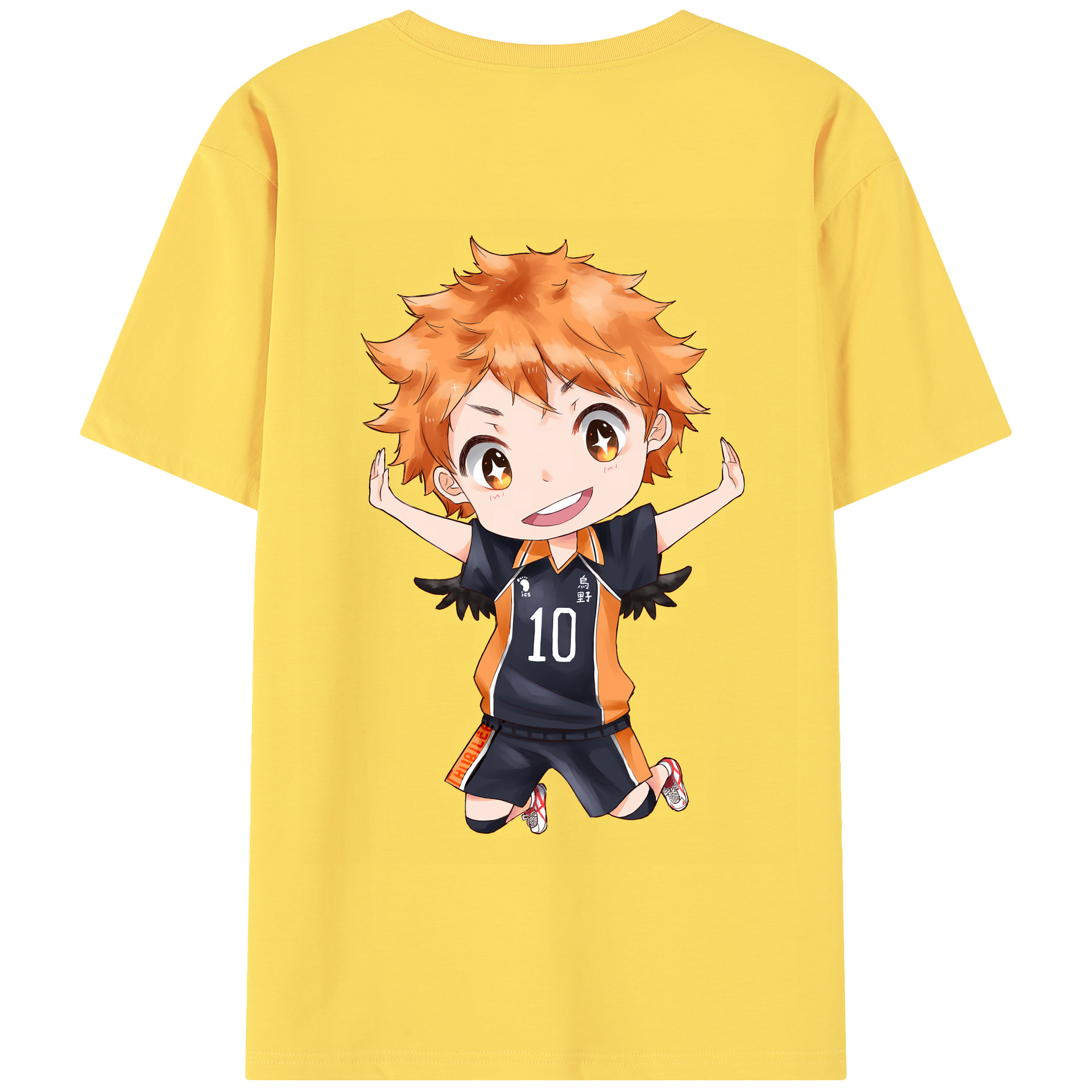 （画像用） ハイキュー!! Haikyu!! 綿100％半袖Tシャツ（背面プリント）