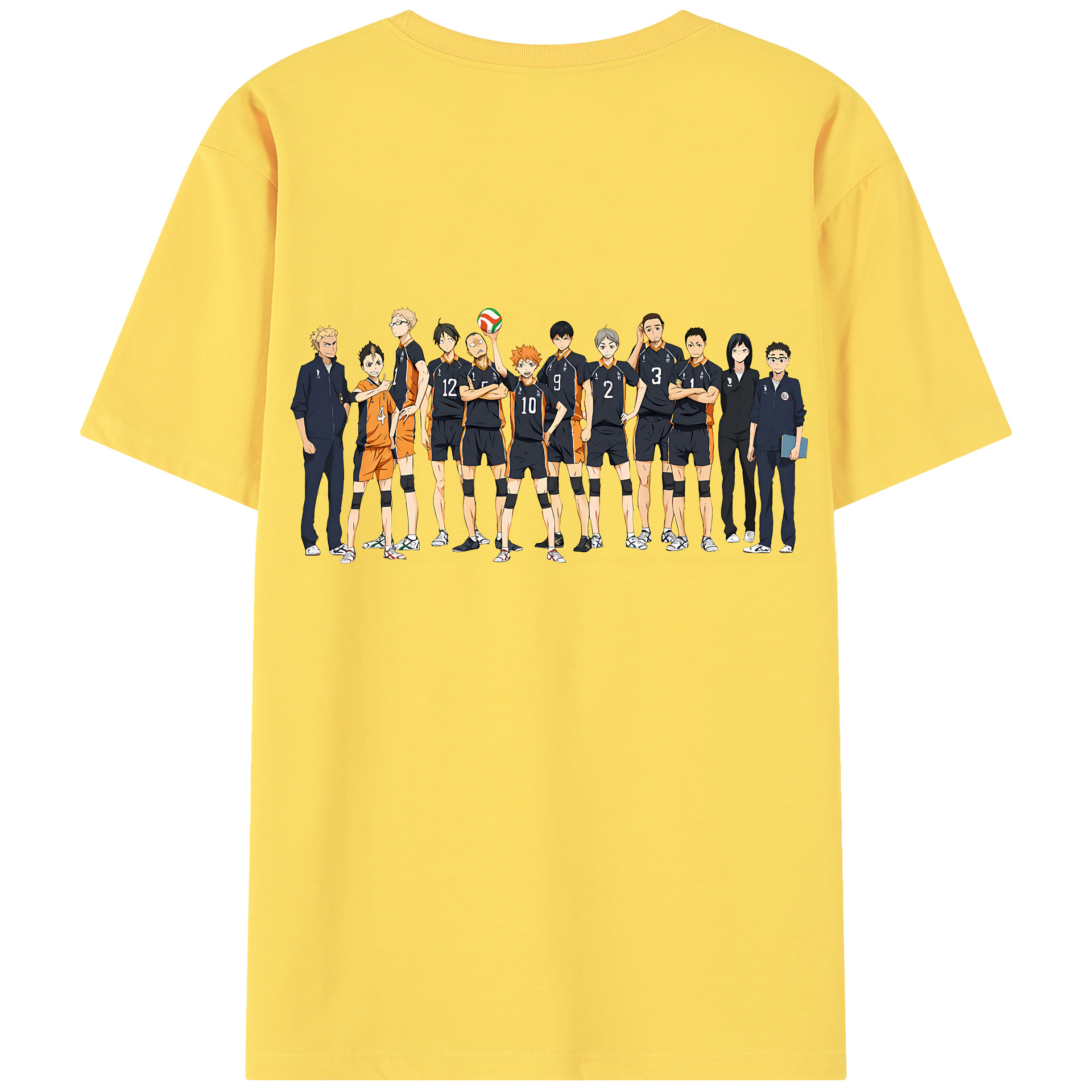 （画像用） ハイキュー!! Haikyu!! 綿100％半袖Tシャツ（背面プリント）