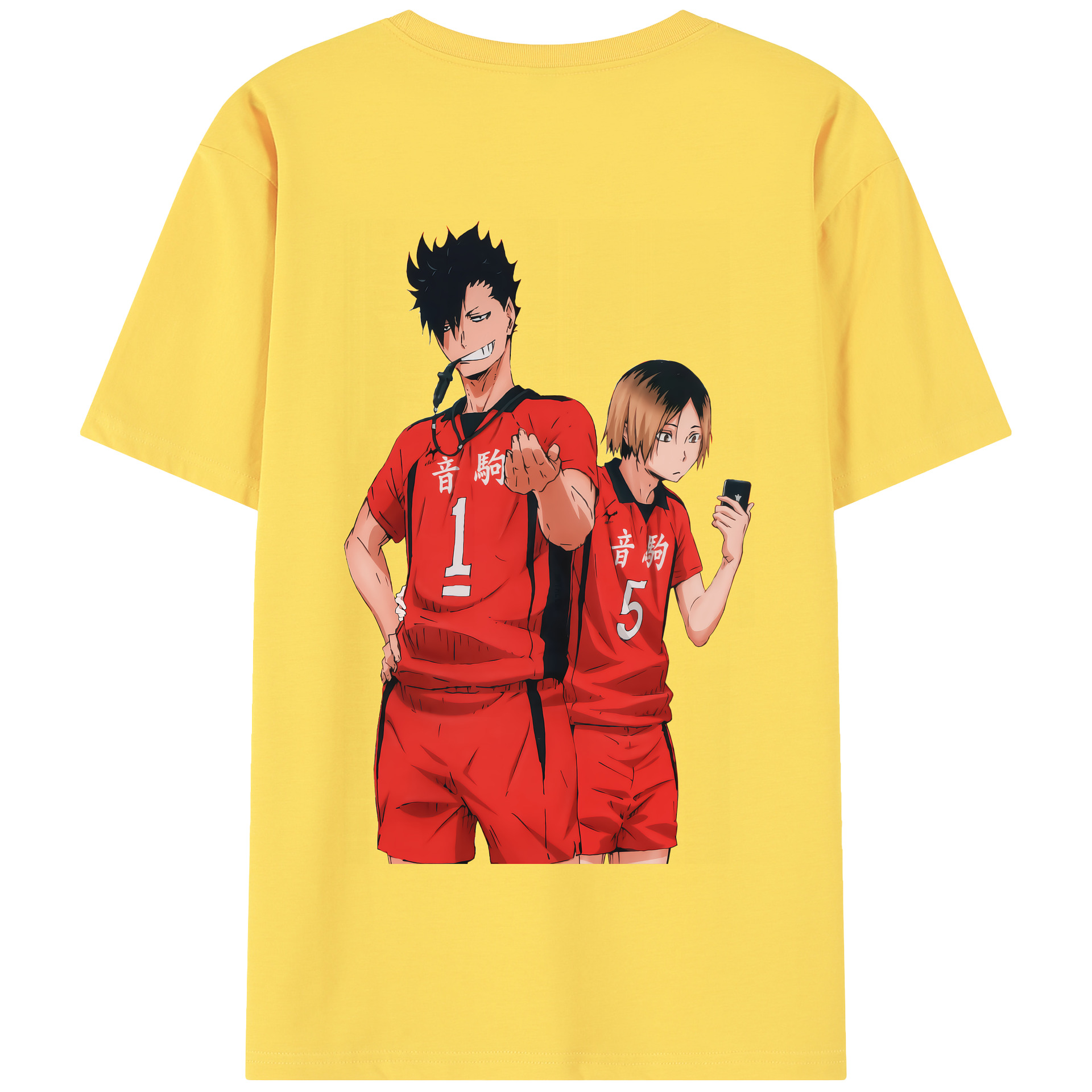 （画像用） ハイキュー!! Haikyu!! 綿100％半袖Tシャツ（背面プリント）