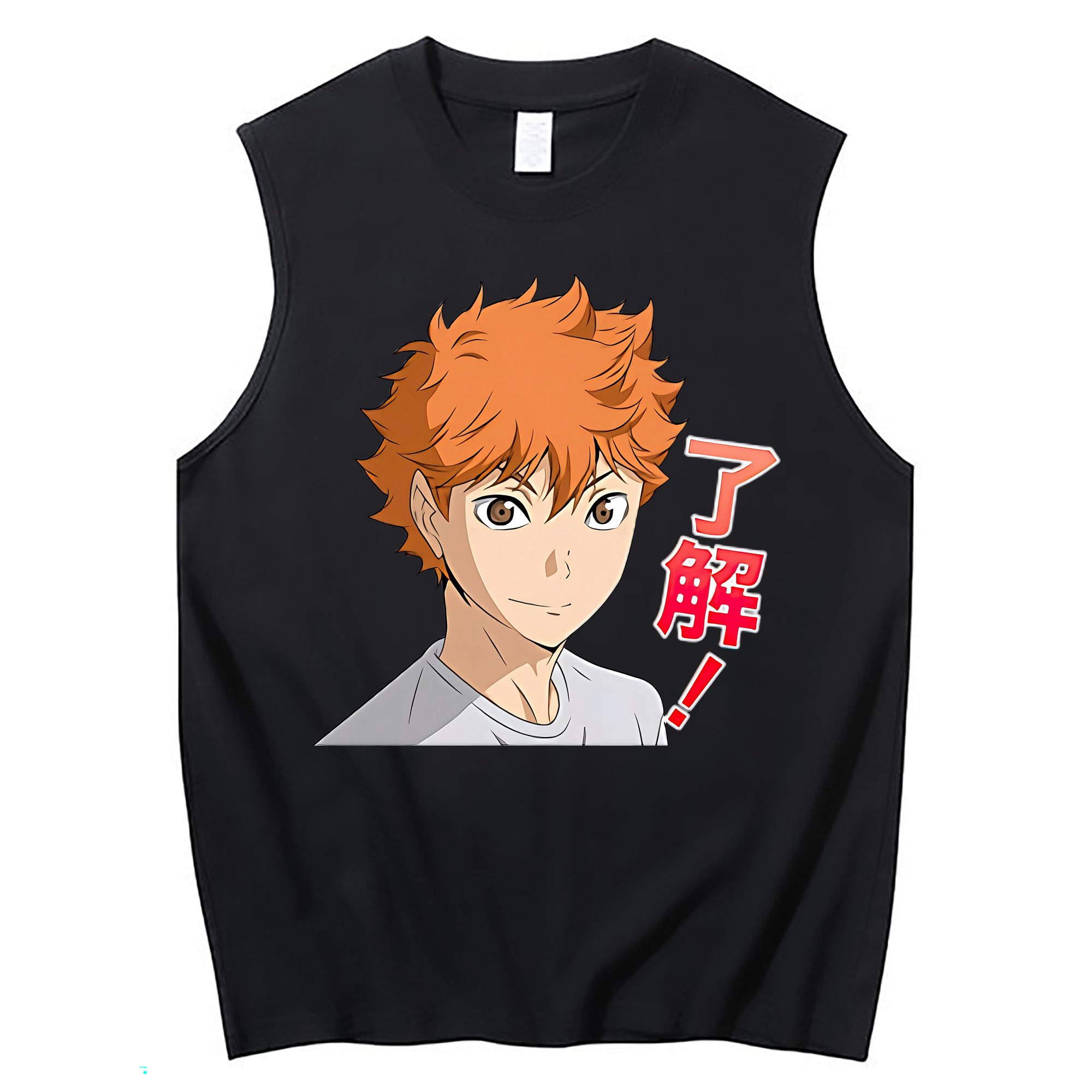 （画像用） ハイキュー!! Haikyu!! コットン100％タンクトップ（フロントプリント）