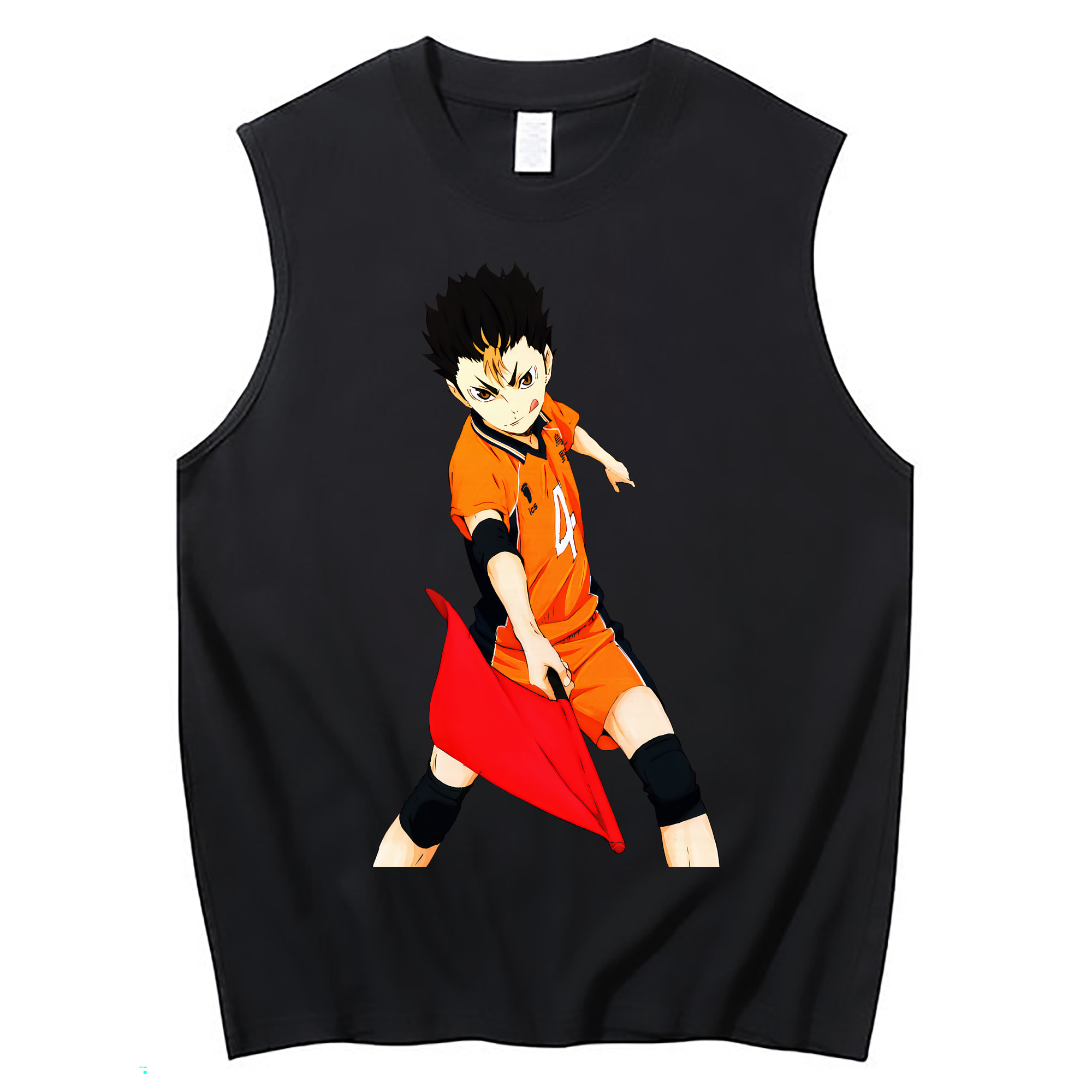 （画像用） ハイキュー!! Haikyu!! コットン100％タンクトップ（フロントプリント）