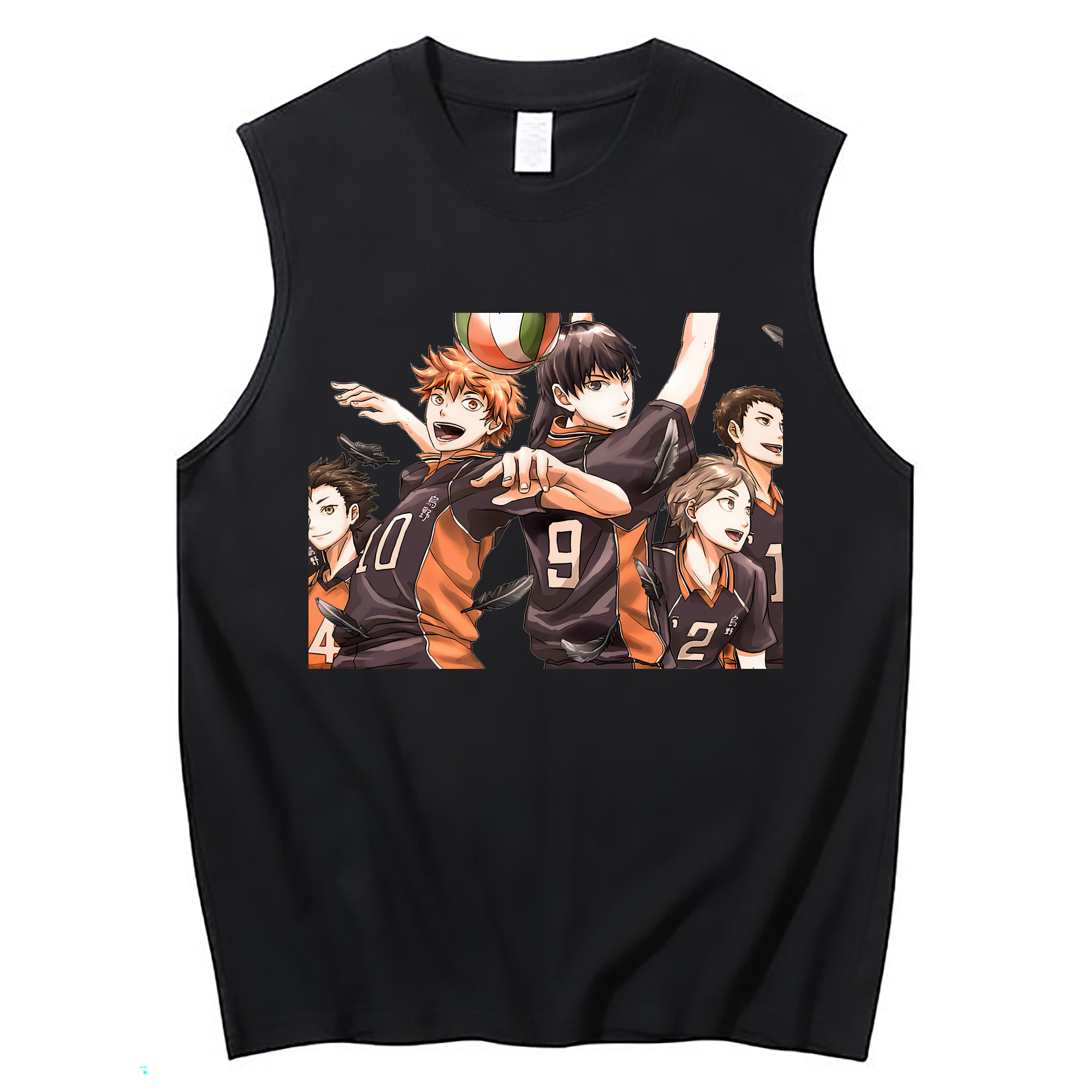 （画像用） ハイキュー!! Haikyu!! コットン100％タンクトップ（フロントプリント）