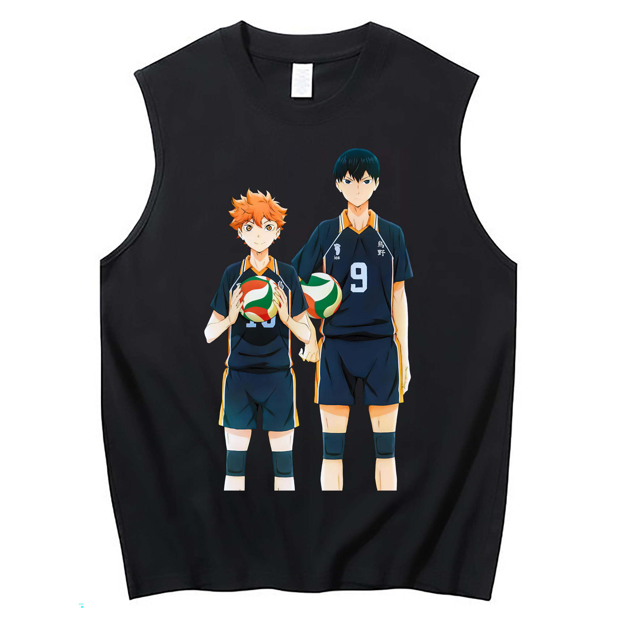 （画像用） ハイキュー!! Haikyu!! コットン100％タンクトップ（フロントプリント）