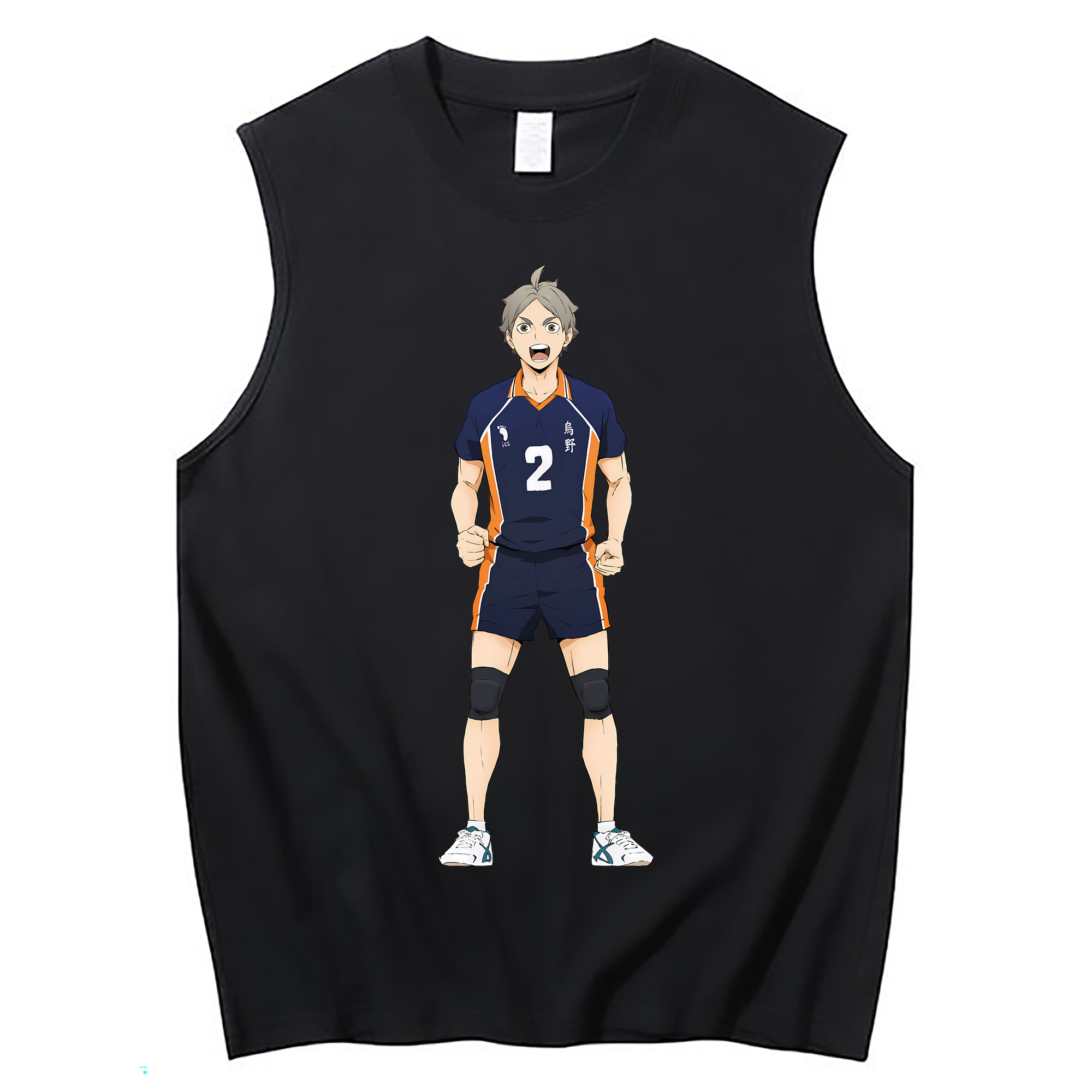 （画像用） ハイキュー!! Haikyu!! コットン100％タンクトップ（フロントプリント）