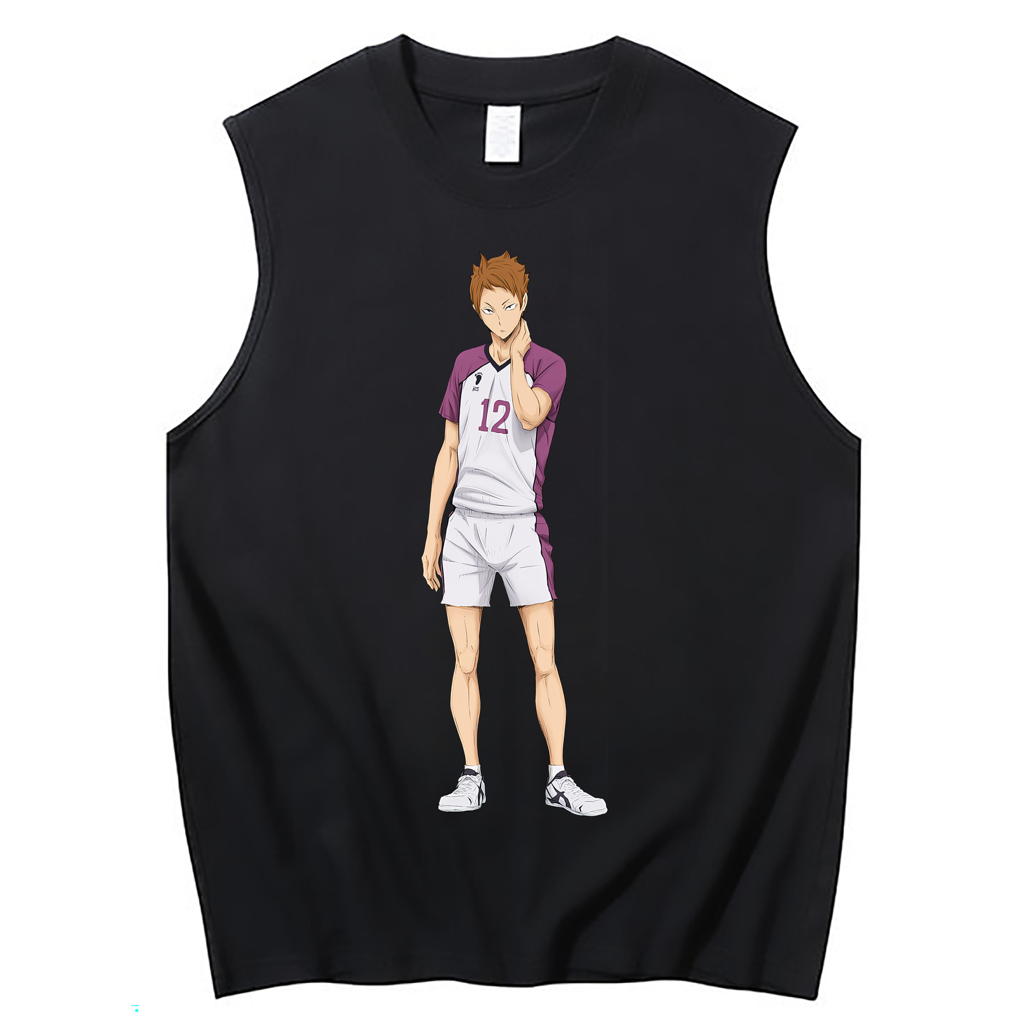 （画像用） ハイキュー!! Haikyu!! コットン100％タンクトップ（フロントプリント）