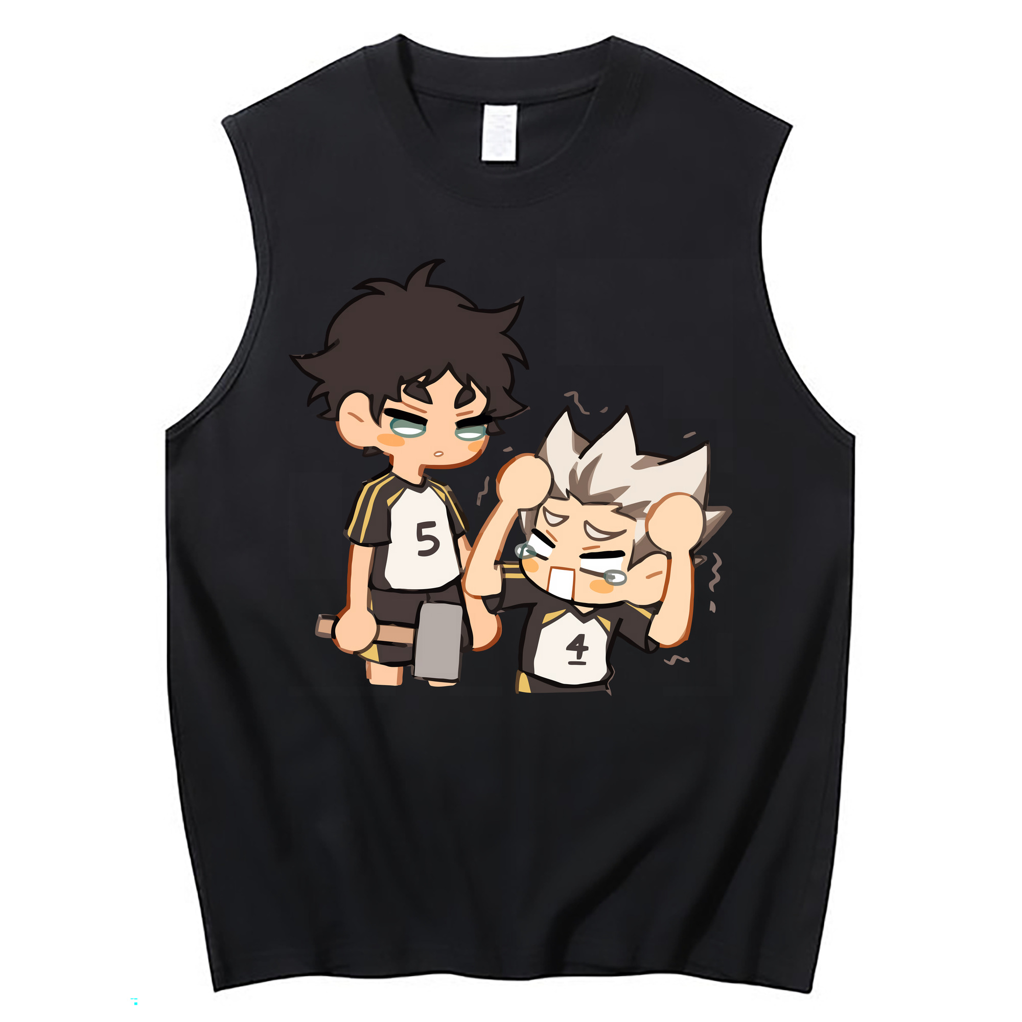 （画像用） ハイキュー!! Haikyu!! コットン100％タンクトップ（フロントプリント）