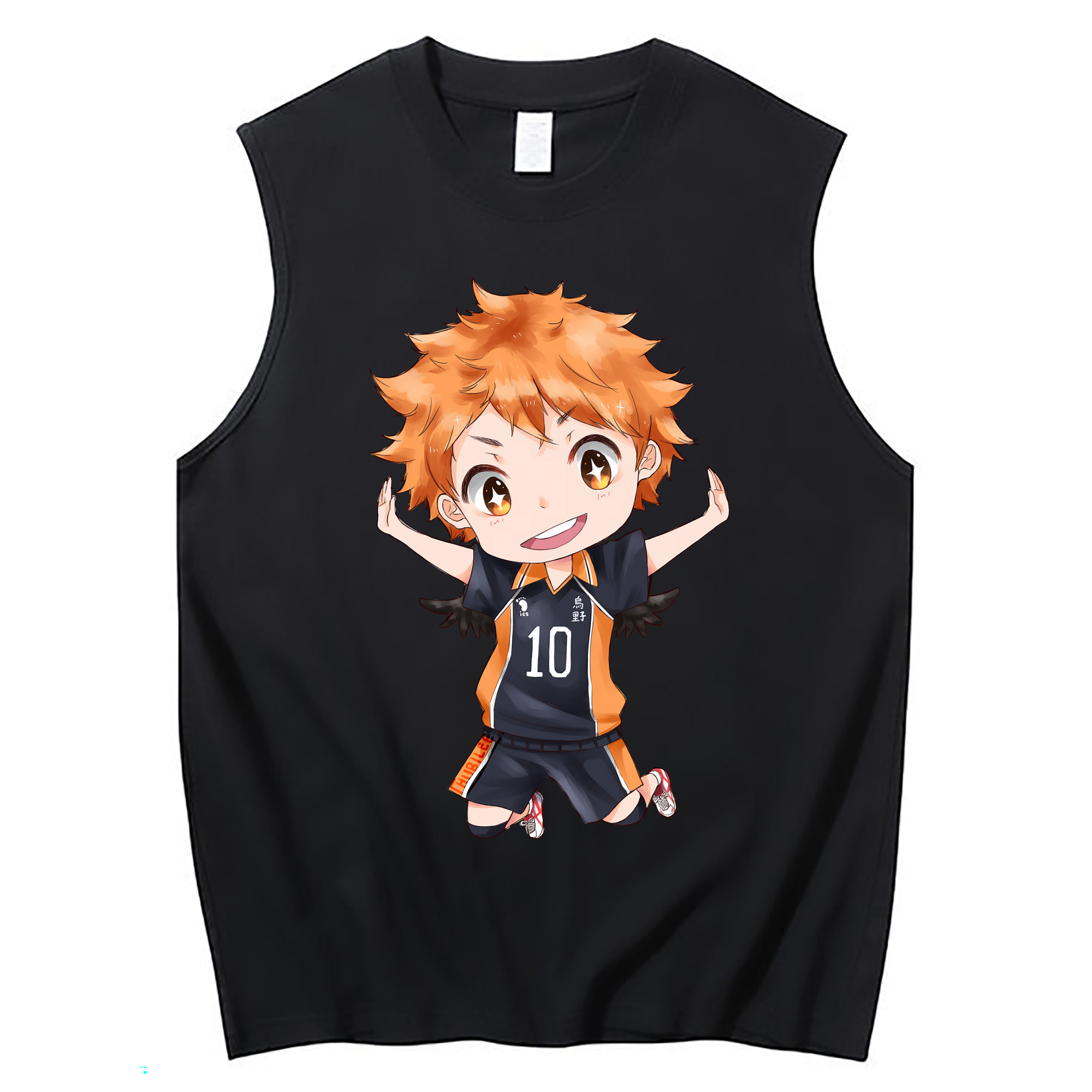 （画像用） ハイキュー!! Haikyu!! コットン100％タンクトップ（フロントプリント）