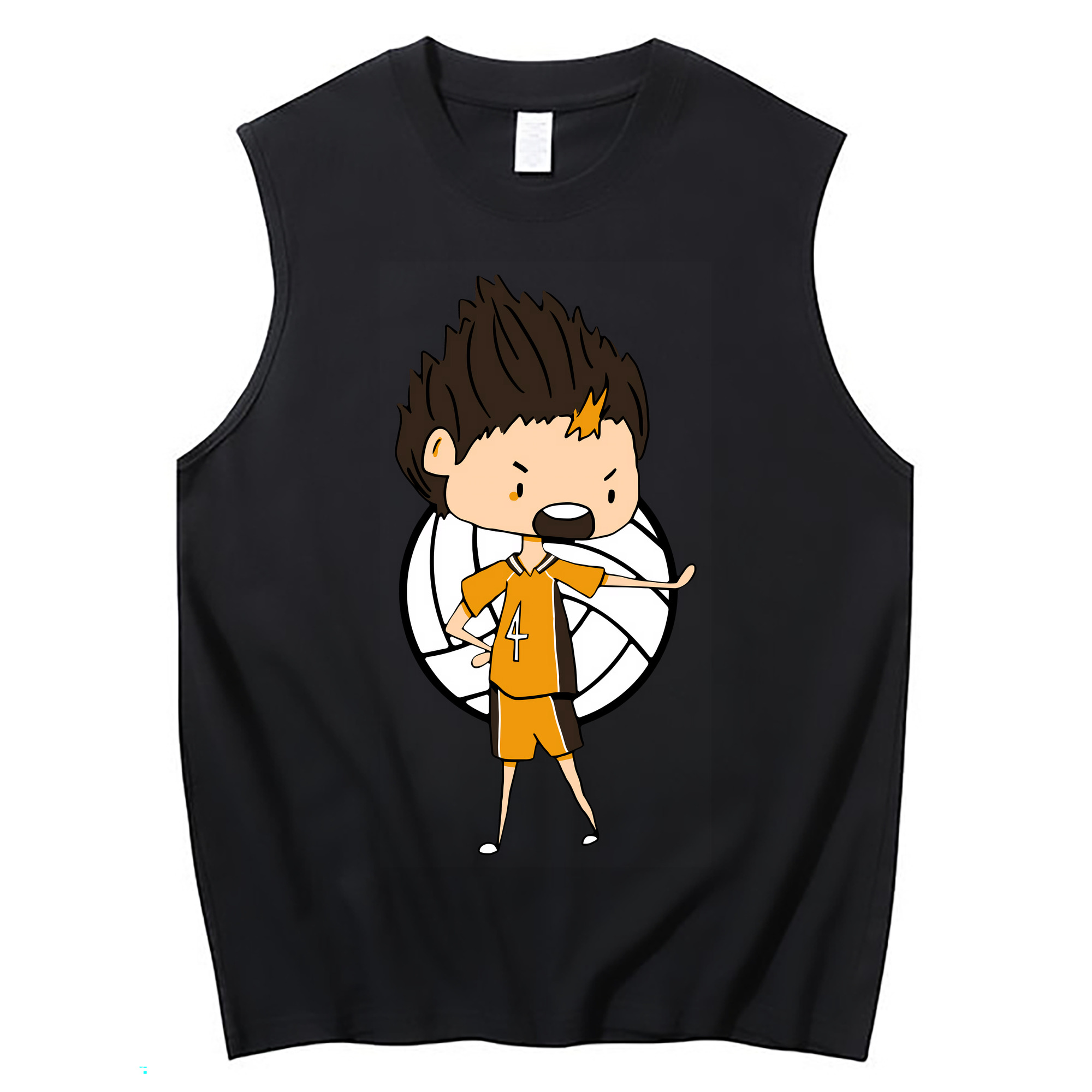 （画像用） ハイキュー!! Haikyu!! コットン100％タンクトップ（フロントプリント）