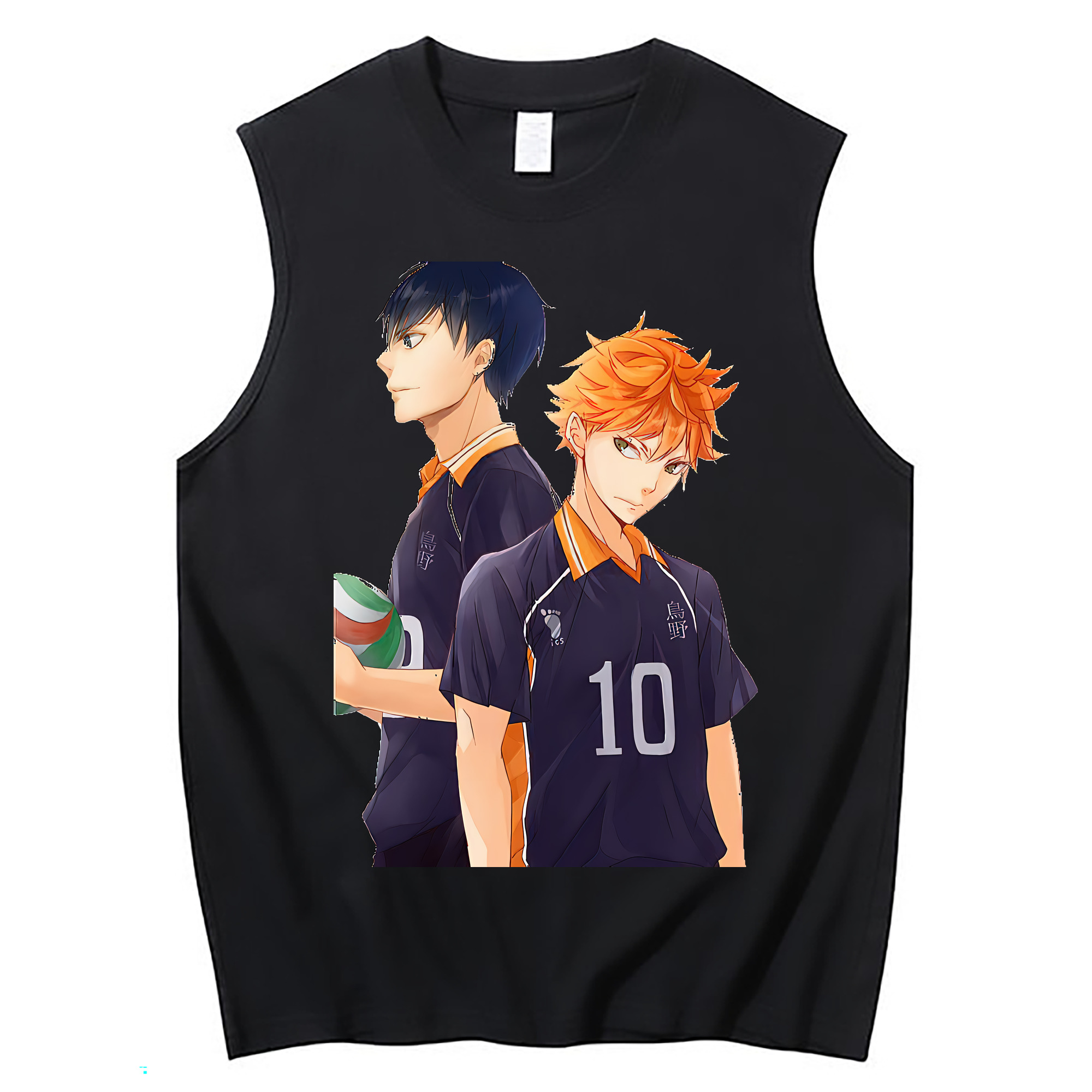 （画像用） ハイキュー!! Haikyu!! コットン100％タンクトップ（フロントプリント）