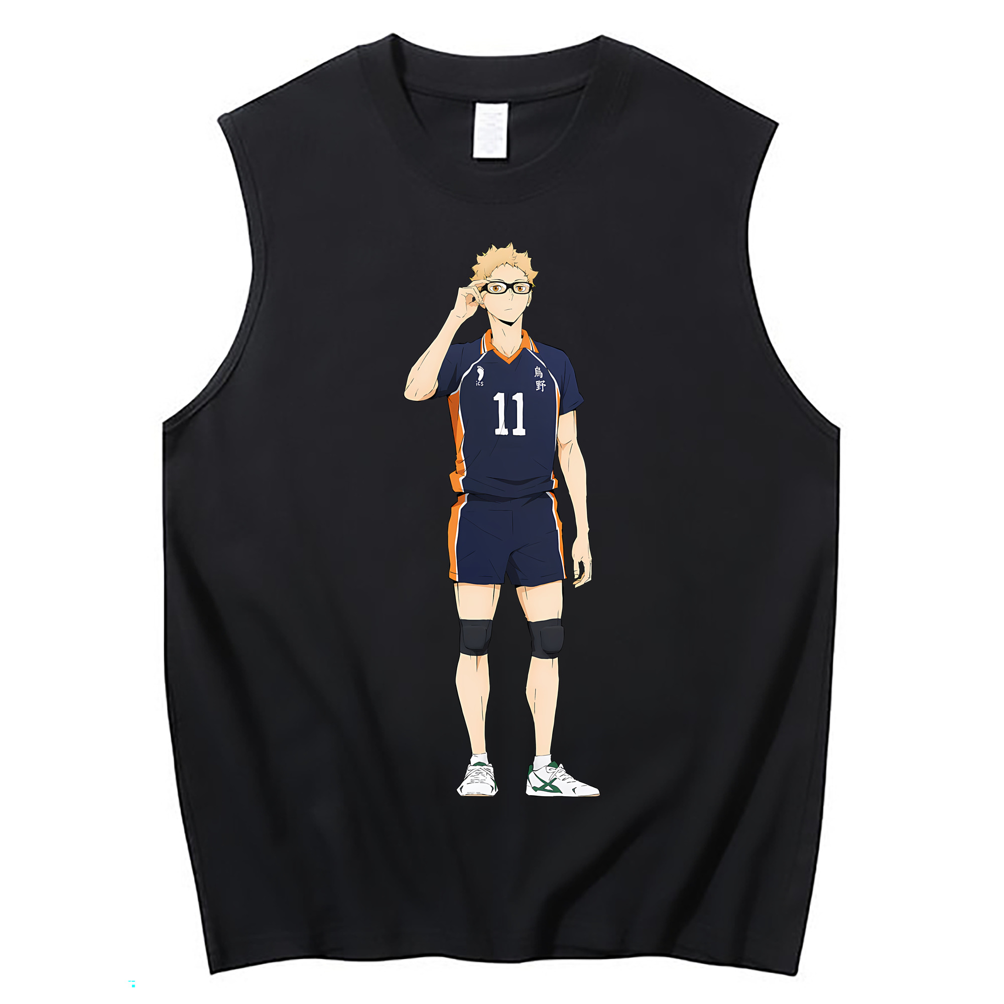 （画像用） ハイキュー!! Haikyu!! コットン100％タンクトップ（フロントプリント）
