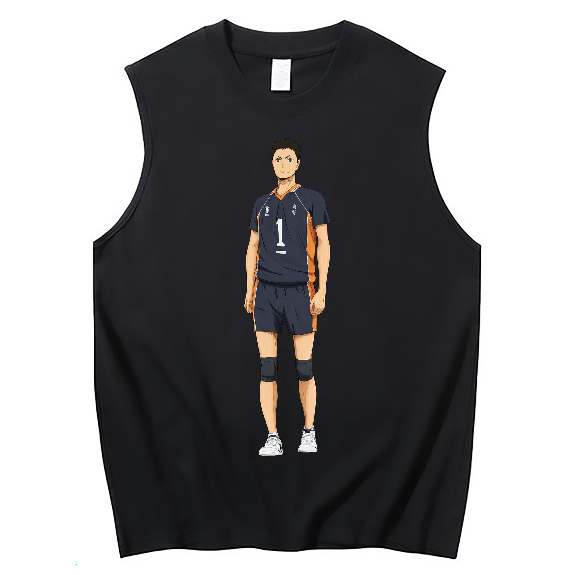 （画像用） ハイキュー!! Haikyu!! コットン100％タンクトップ（フロントプリント）