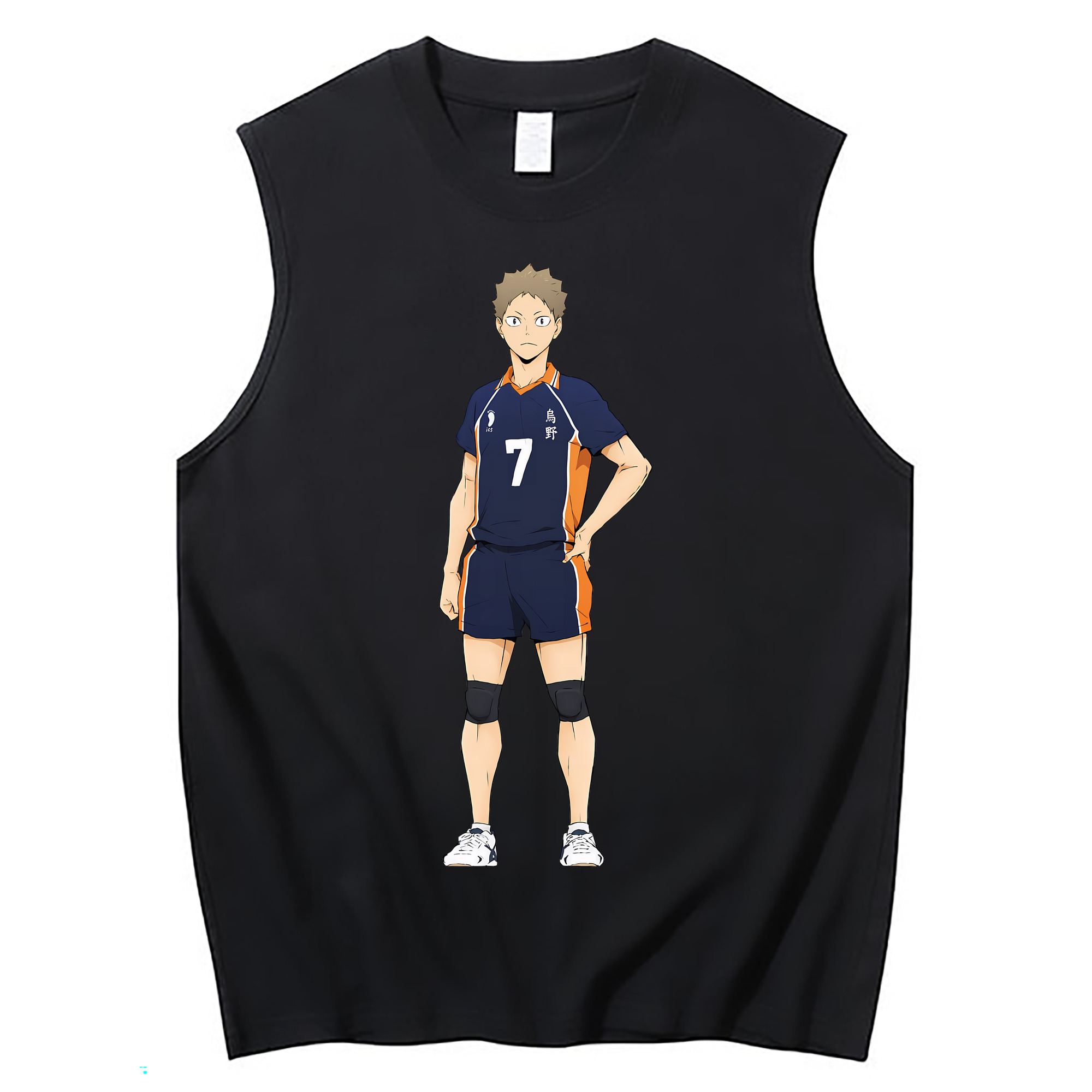 （画像用） ハイキュー!! Haikyu!! コットン100％タンクトップ（フロントプリント）