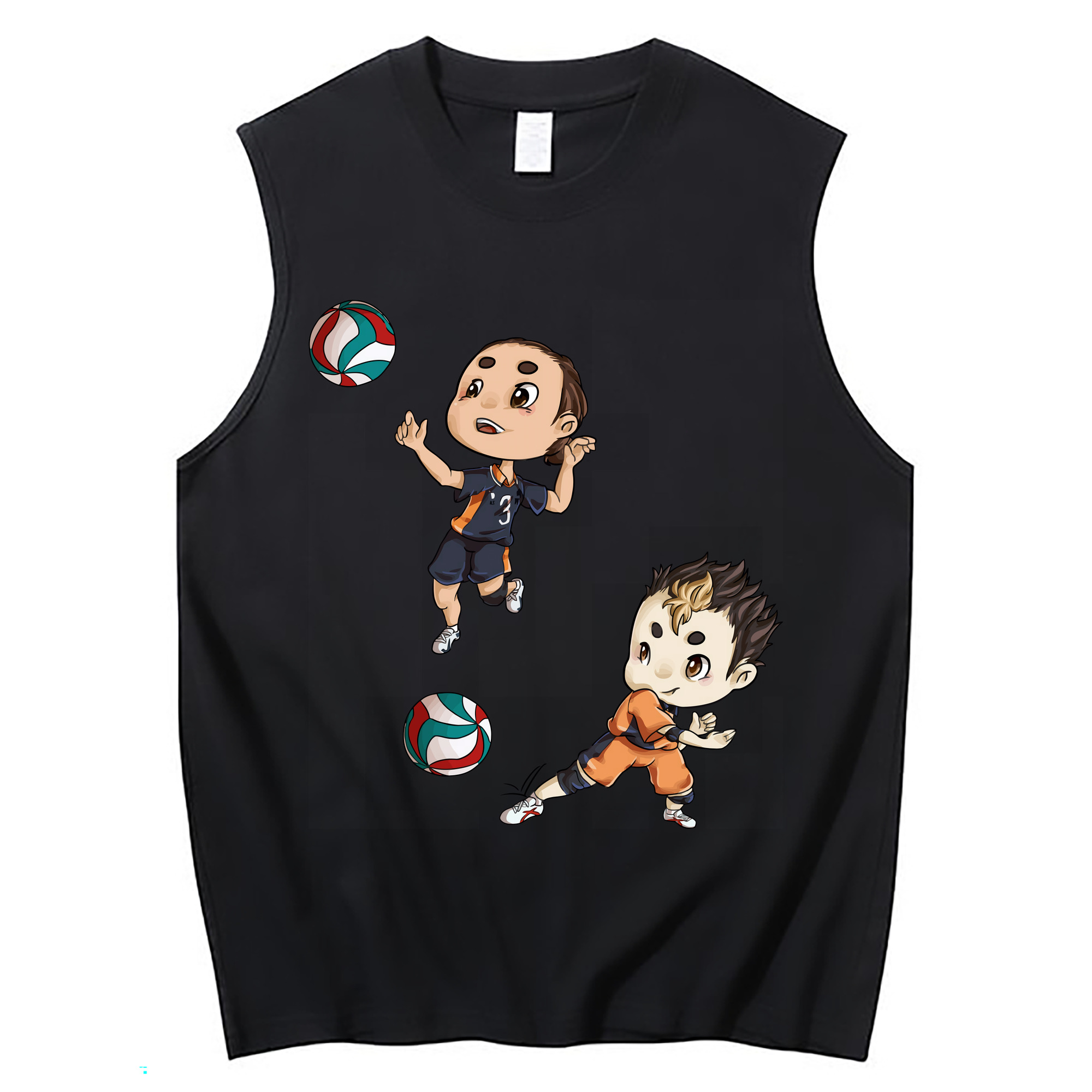（画像用） ハイキュー!! Haikyu!! コットン100％タンクトップ（フロントプリント）