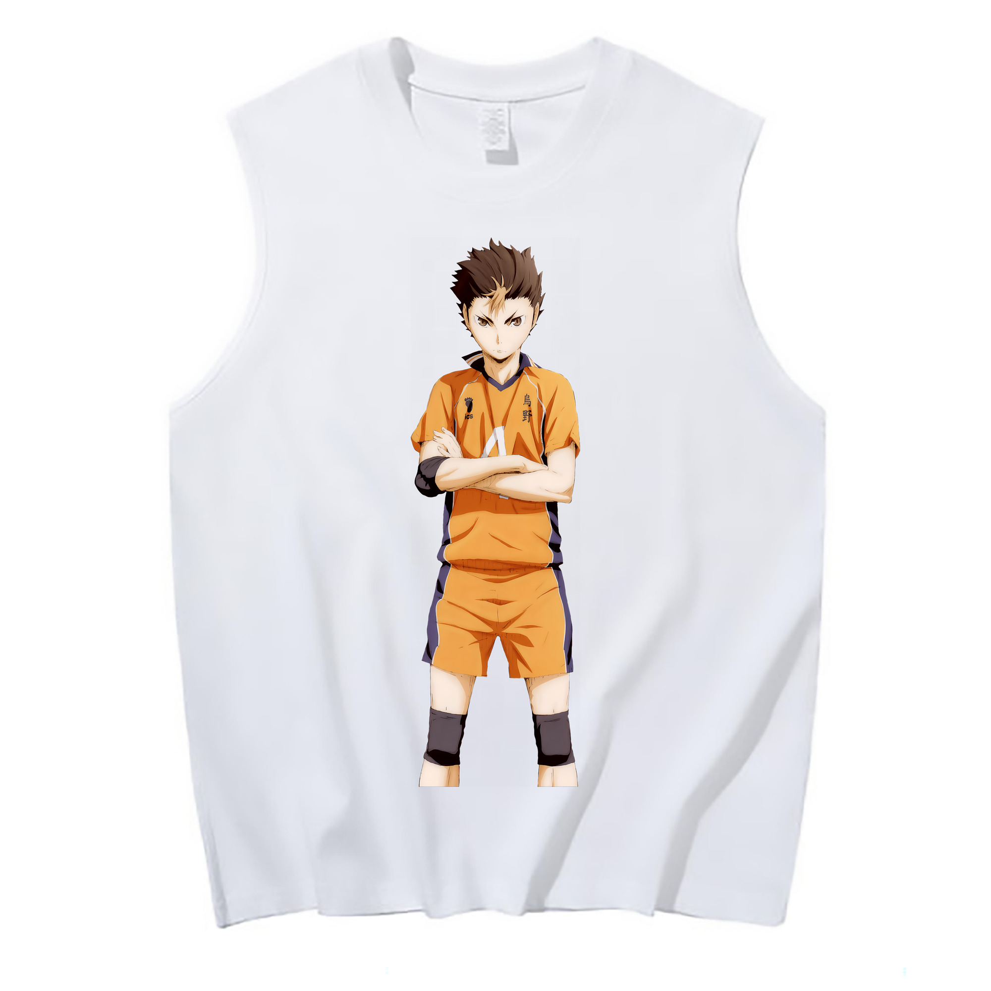 （画像用） ハイキュー!! Haikyu!! コットン100％タンクトップ（フロントプリント）