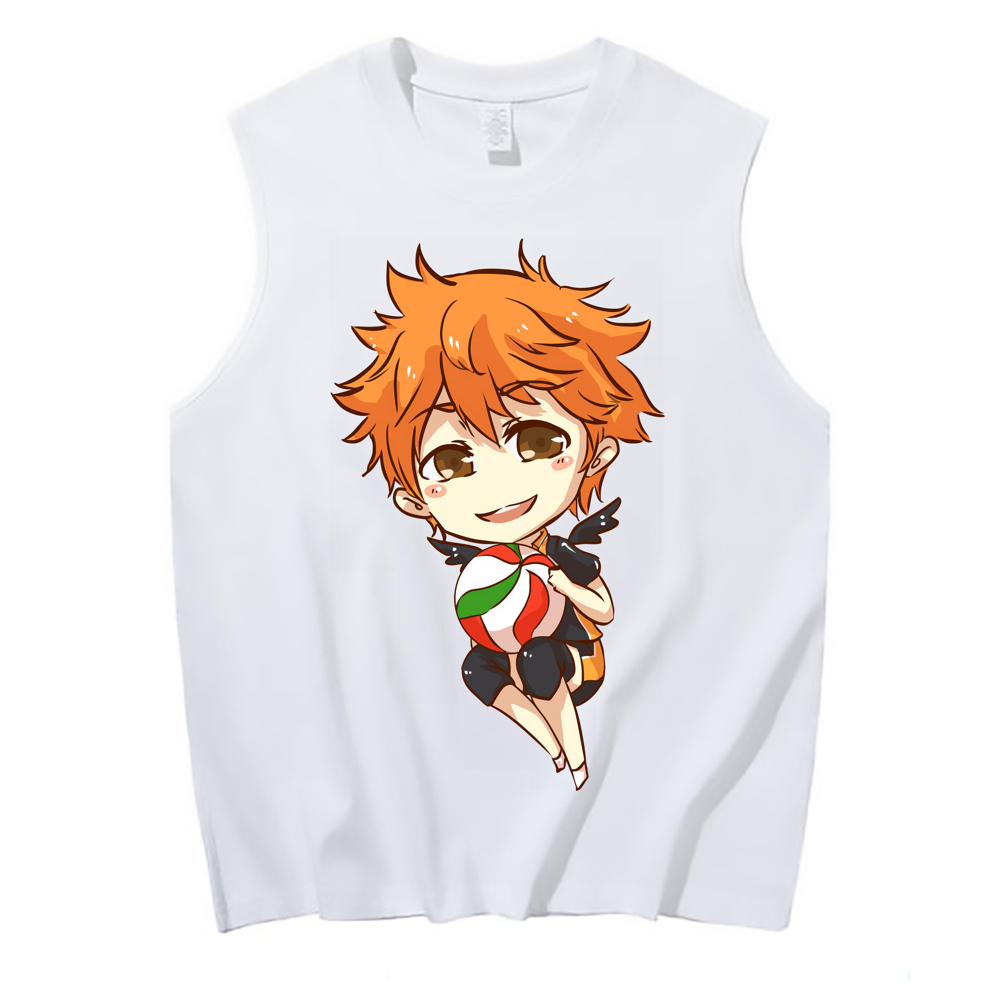 （画像用） ハイキュー!! Haikyu!! コットン100％タンクトップ（フロントプリント）